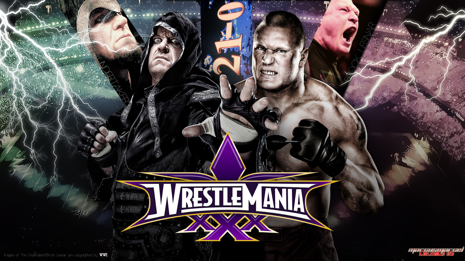 … WrestleMania XXX – Undertaker vs Brock Lesnar by MarcusMarcel
