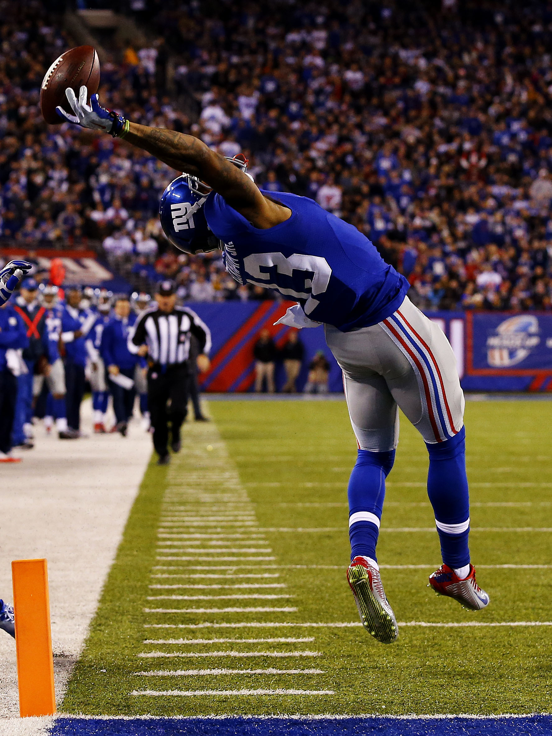 Watch Odell Beckham Jr. Makes the Most Incredible Catch Youll Ever See The Fumble