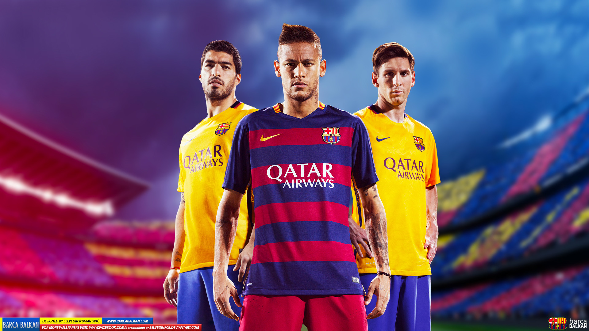 Messi Suarez Neymar HD wallpaper 2015 by SelvedinFCB on DeviantArt