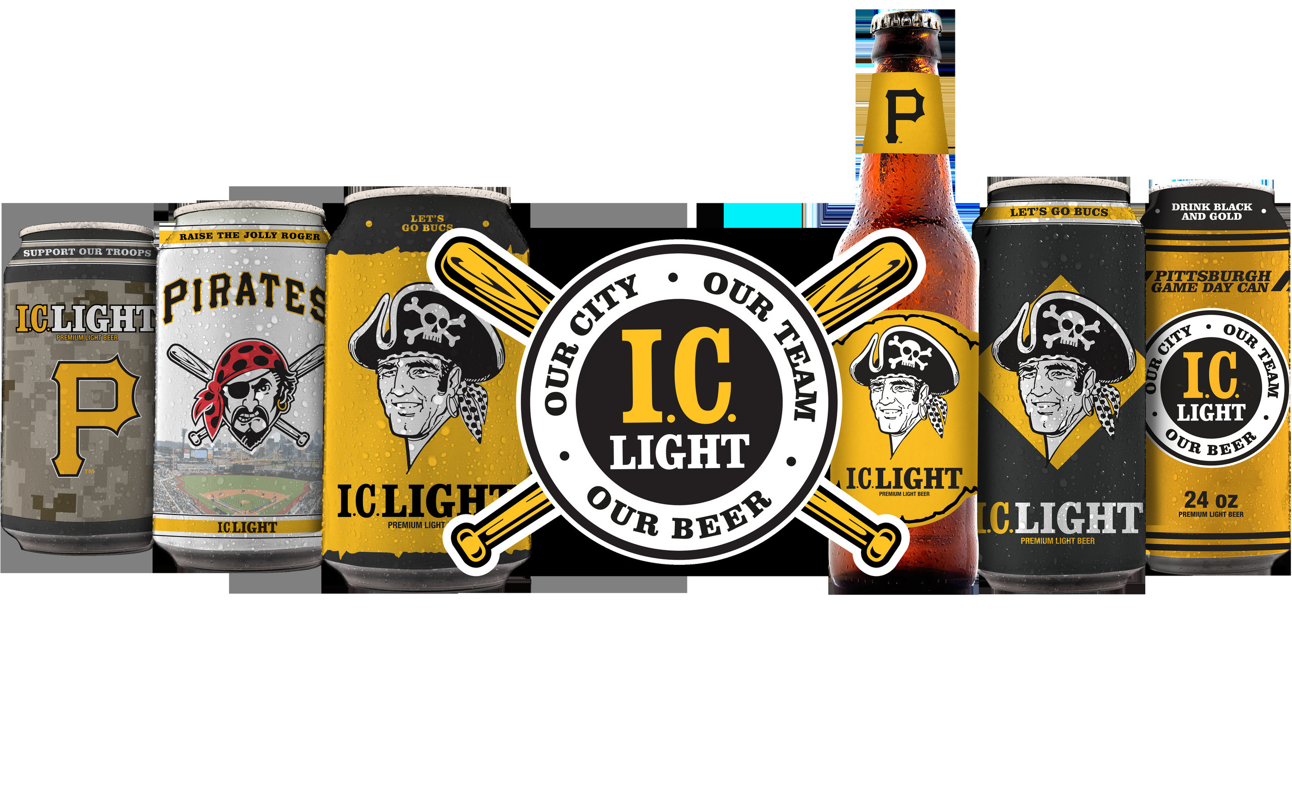 Mlb, Pittsburgh Pirates Logo Beer Cans, Beer, Baseball, Sports,