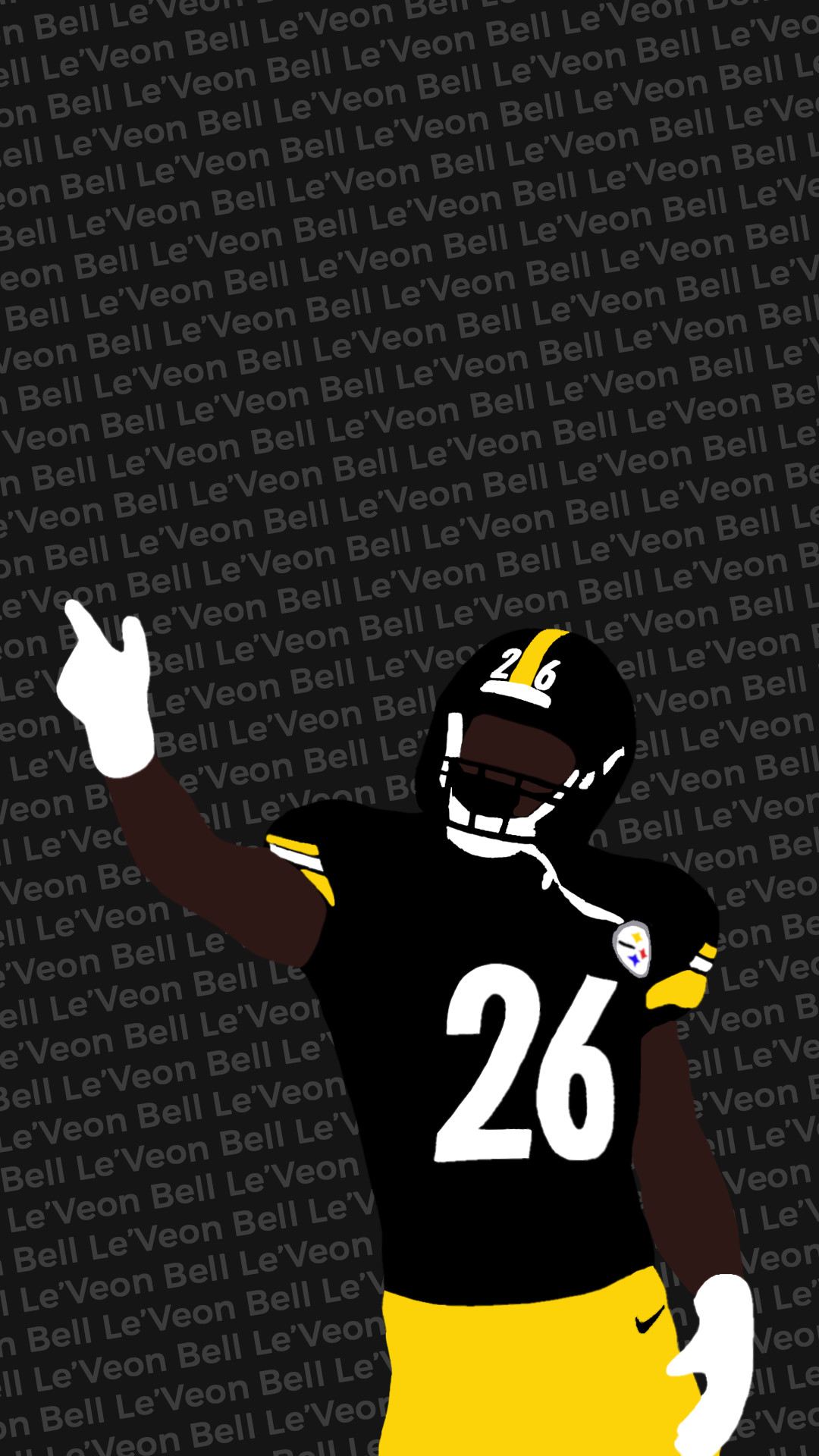 I made another wallpaper, this one with LeVeon Bell