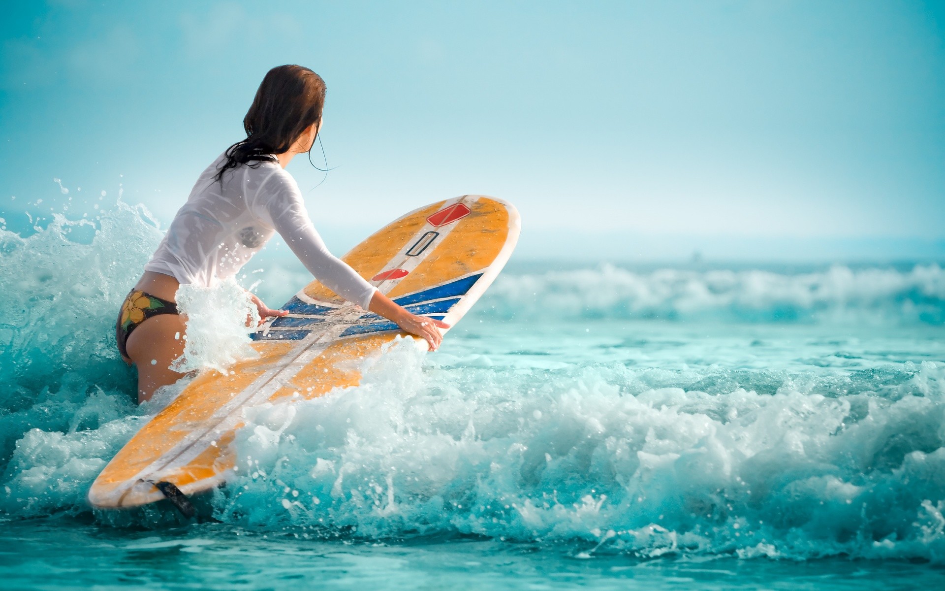 surfer-girl on deviantART Last surfer girl of this summer? I hope not but  with fall upon us and things surfing girls wallpaper (images count.