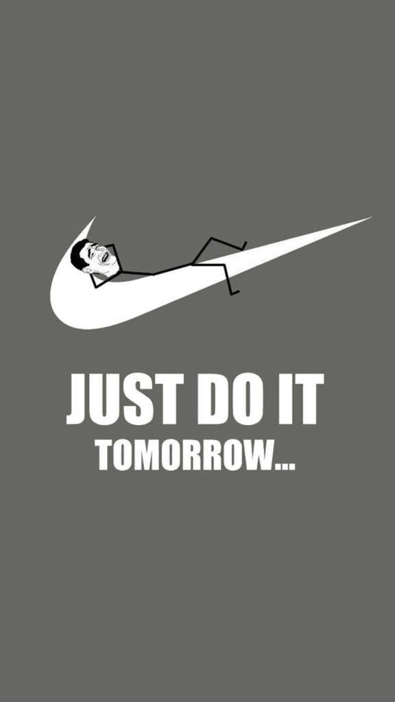 Just Do It Tomorrow Nike Iphone 6 Plus Wallpaper Art Sport Ad Ming Yao