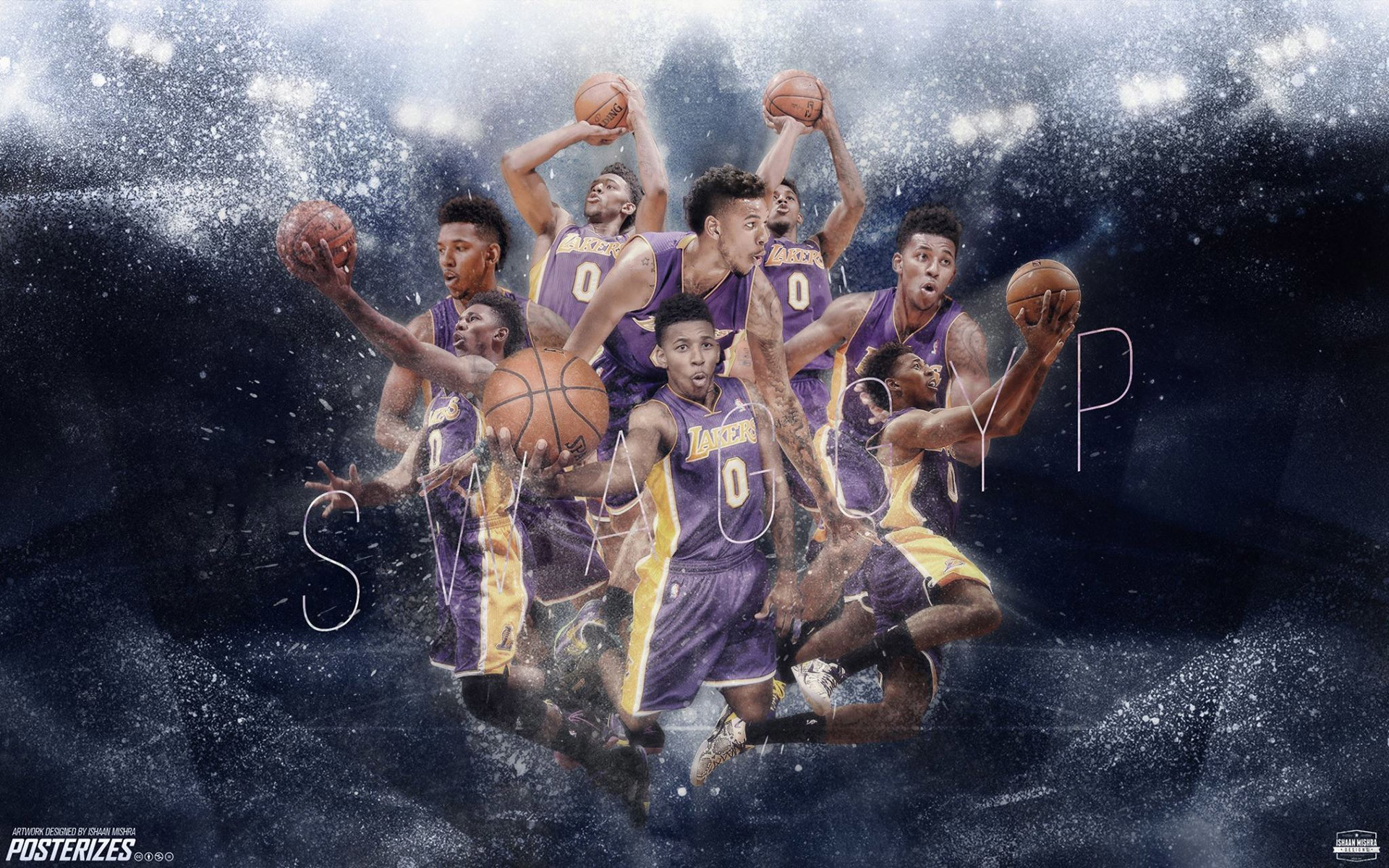 Nick Young LA Lakers 2014-2015 Wallpaper