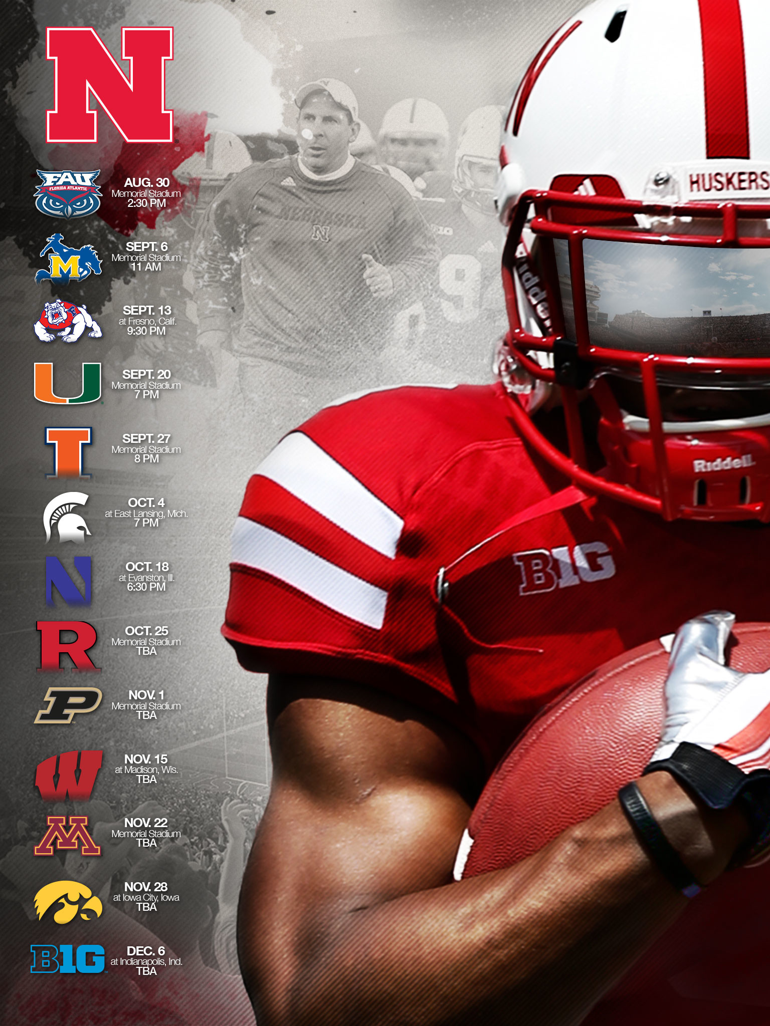 2014 Nebraska Football Wallpapers