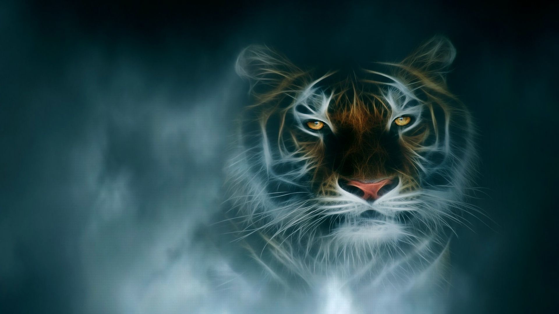 Fractal tiger – and CG Wallpaper ID 1696315 – Desktop Nexus Abstract