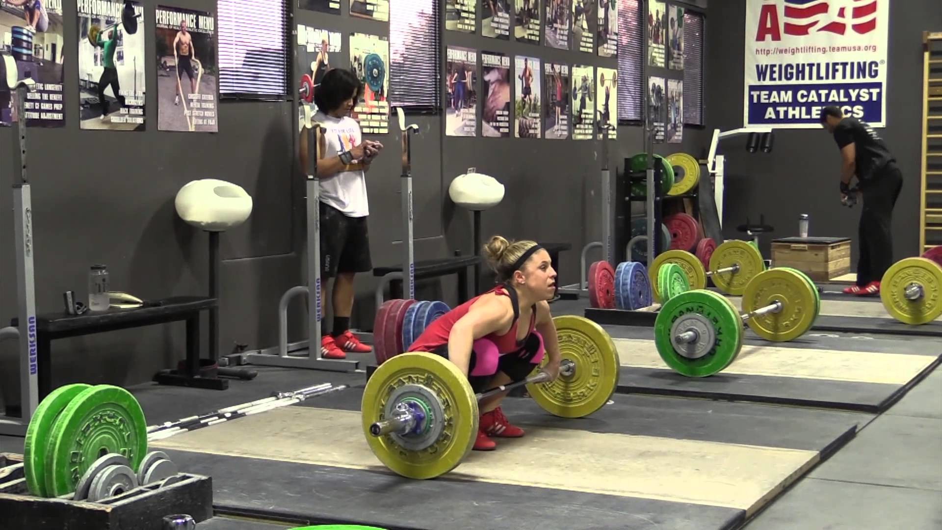 Olympic Weightlifting 2 25 15 – Snatch, Back Squat, Clean, Power Snatch, Snatch Pull on Riser