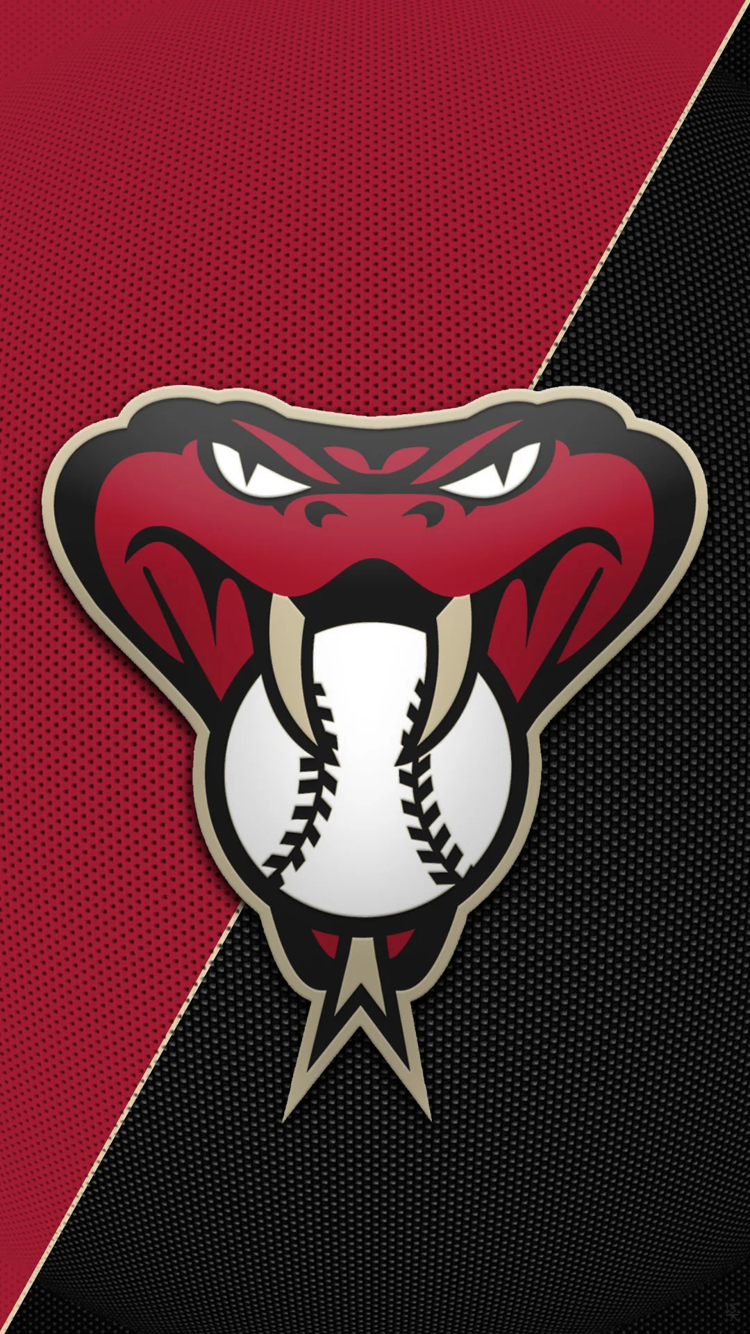 Hey Tigger can you make another Arizona Diamondbacks snakehead logo  wallpaper like you did before for me but in their old school colors of  copper/ teal …