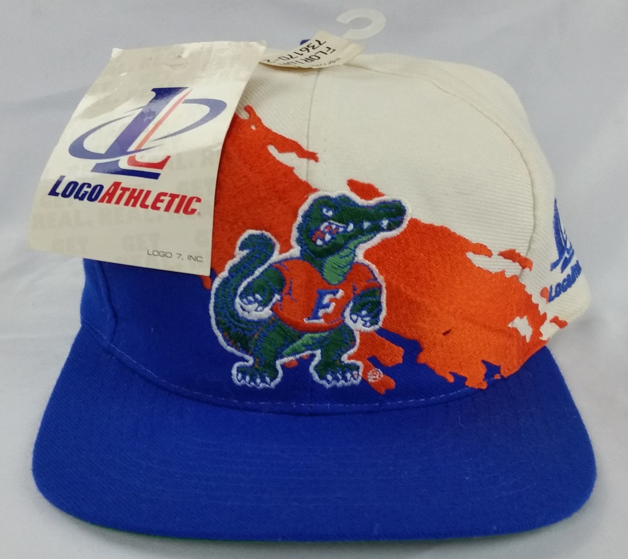 Florida Gators Vintage Snapback Logo Athletic Splash Hat NWT Rare Deadstock Cap