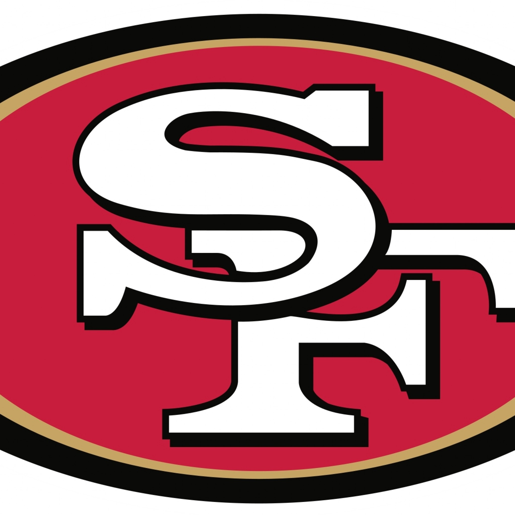 Download Red Logo Of San Francisco 49ers Wallpaper