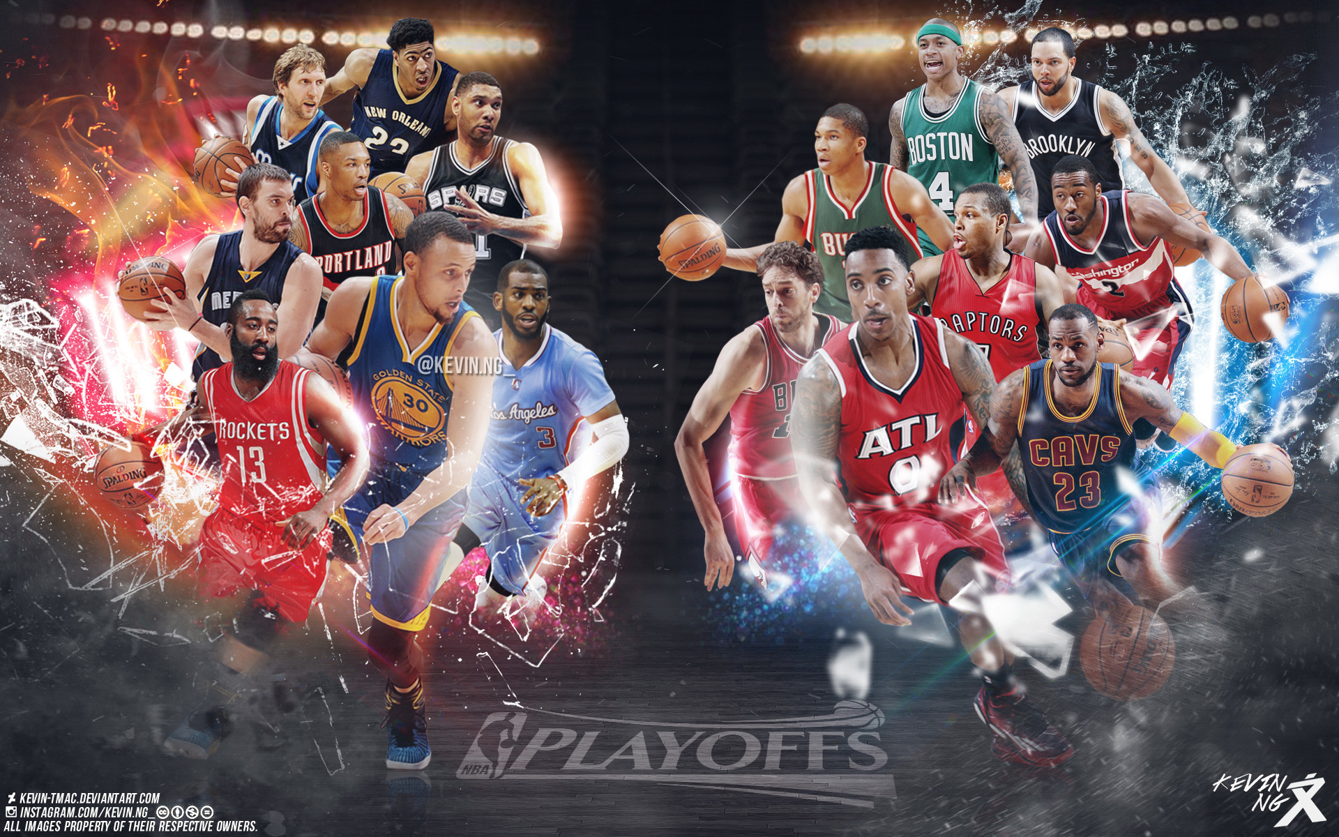 2015 NBA Playoffs Stars Wallpaper