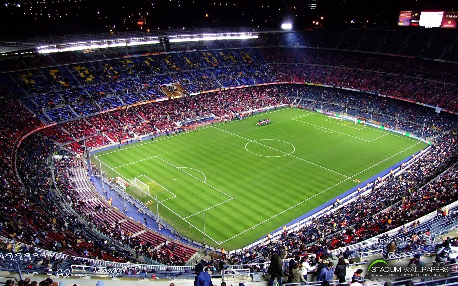 soccer, stadium, FC Barcelona, football field :: Wallpapers