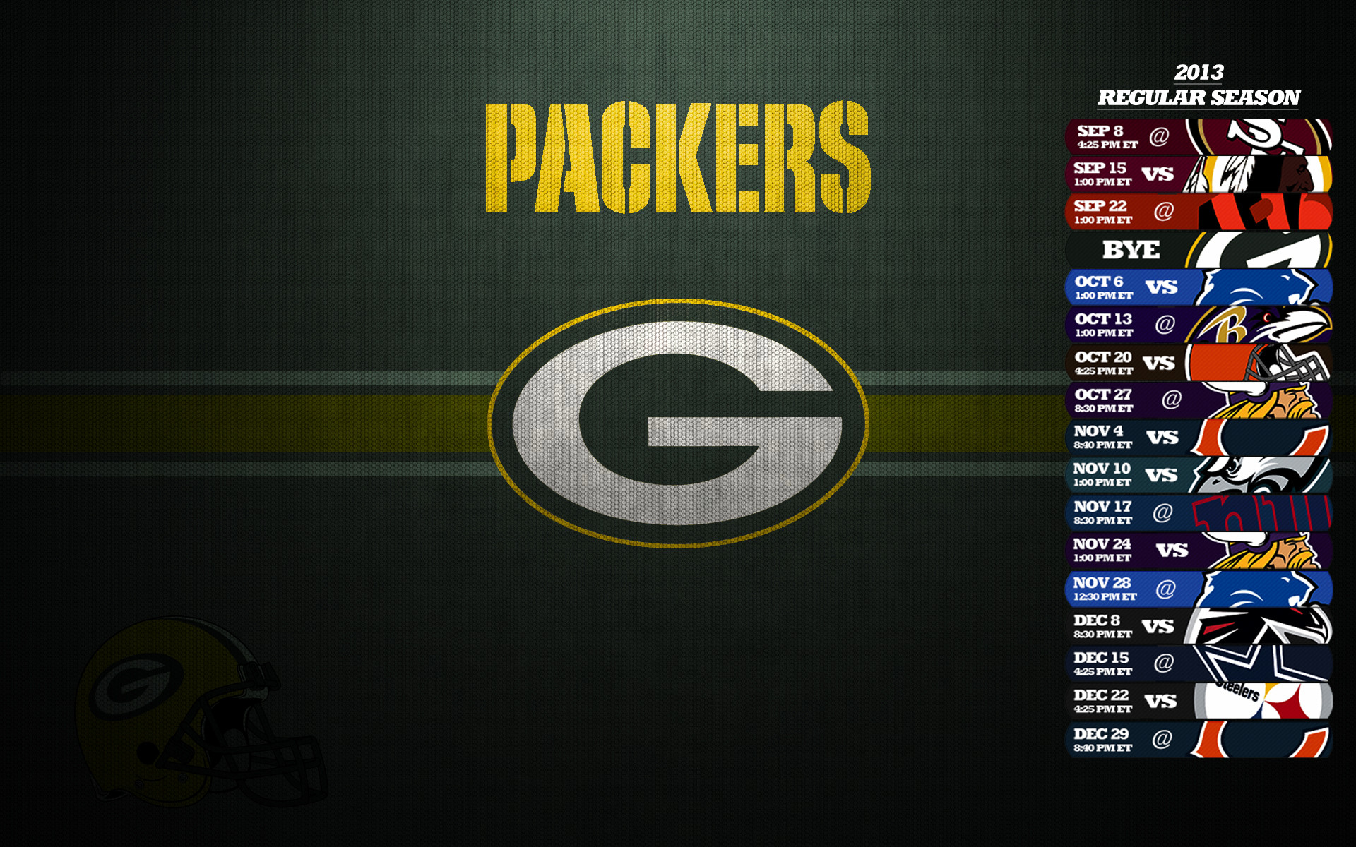 Green Bay Packers images Green Bay Packers Schedule 2013 Wallpaper HD wallpaper and background photos