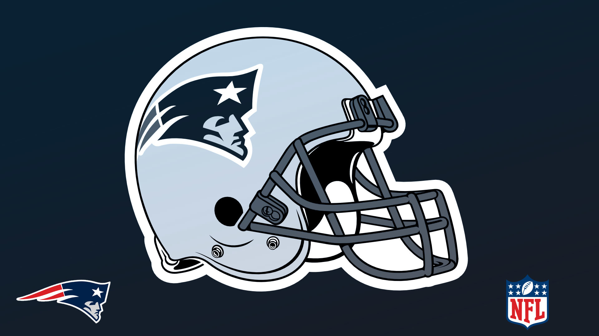 New england patriots helmet dark