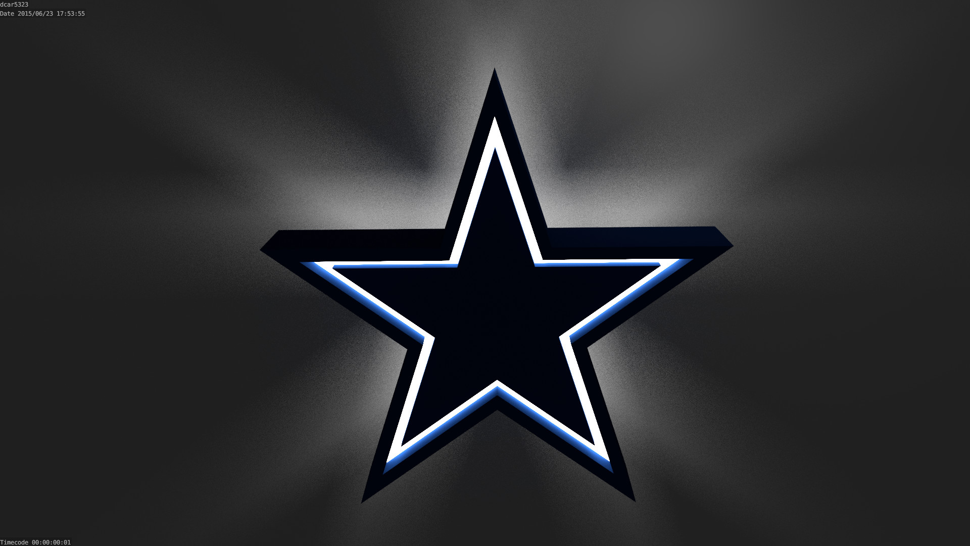Im learning how to 3D Model, so Im recreating NFL logos as practice. Heres the Cowboys logo