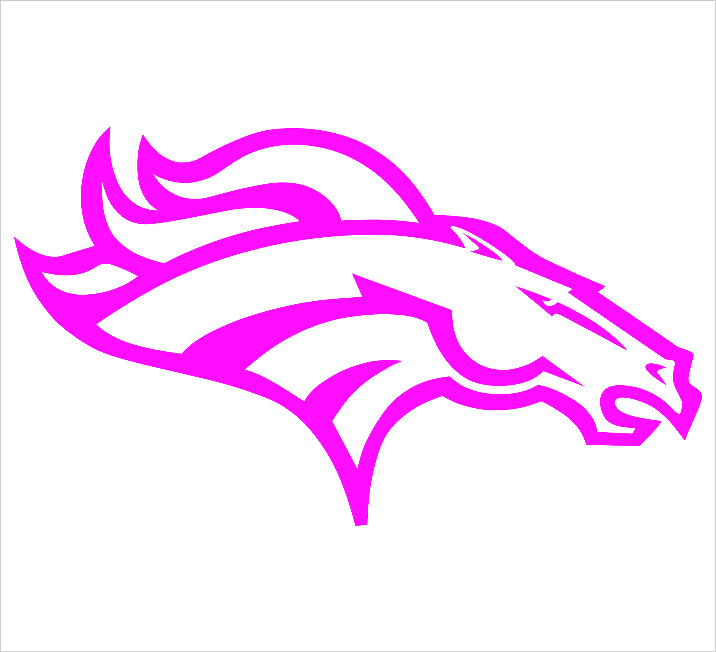 Pink Denver Broncos Wallpaper