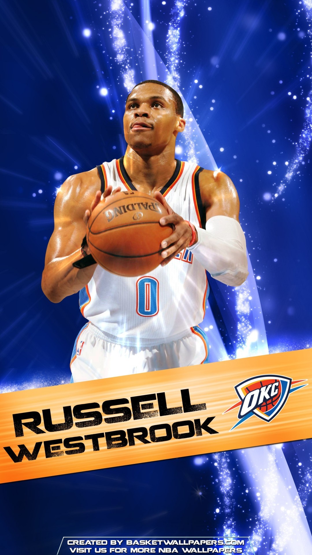 View Larger Image Russell Westbrook NBA iPhone Wallpaper