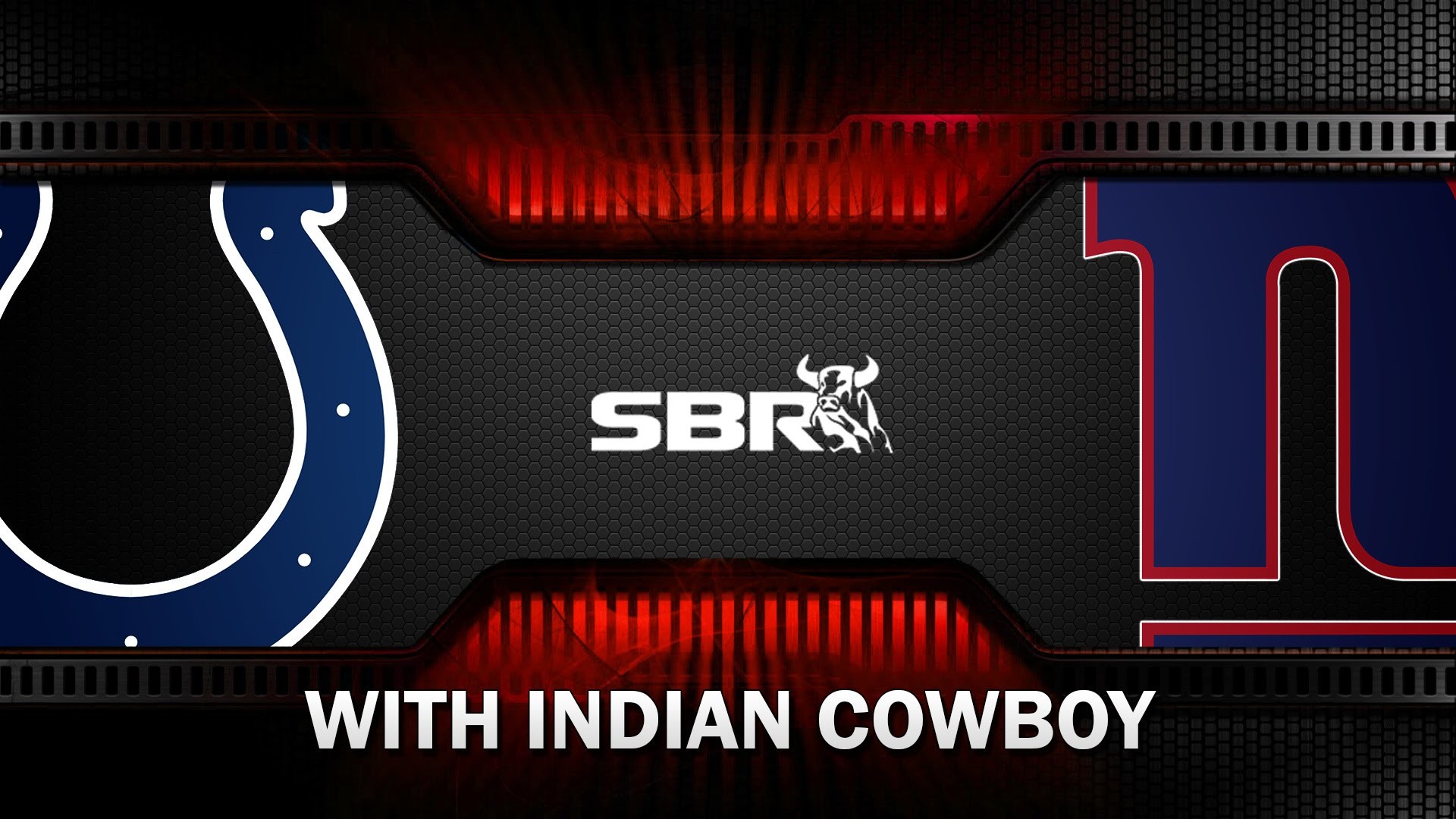 NFL Week 9 Monday Night Football Indianapolis Colts vs New York Giants w / Indian Cowboy, Loshak