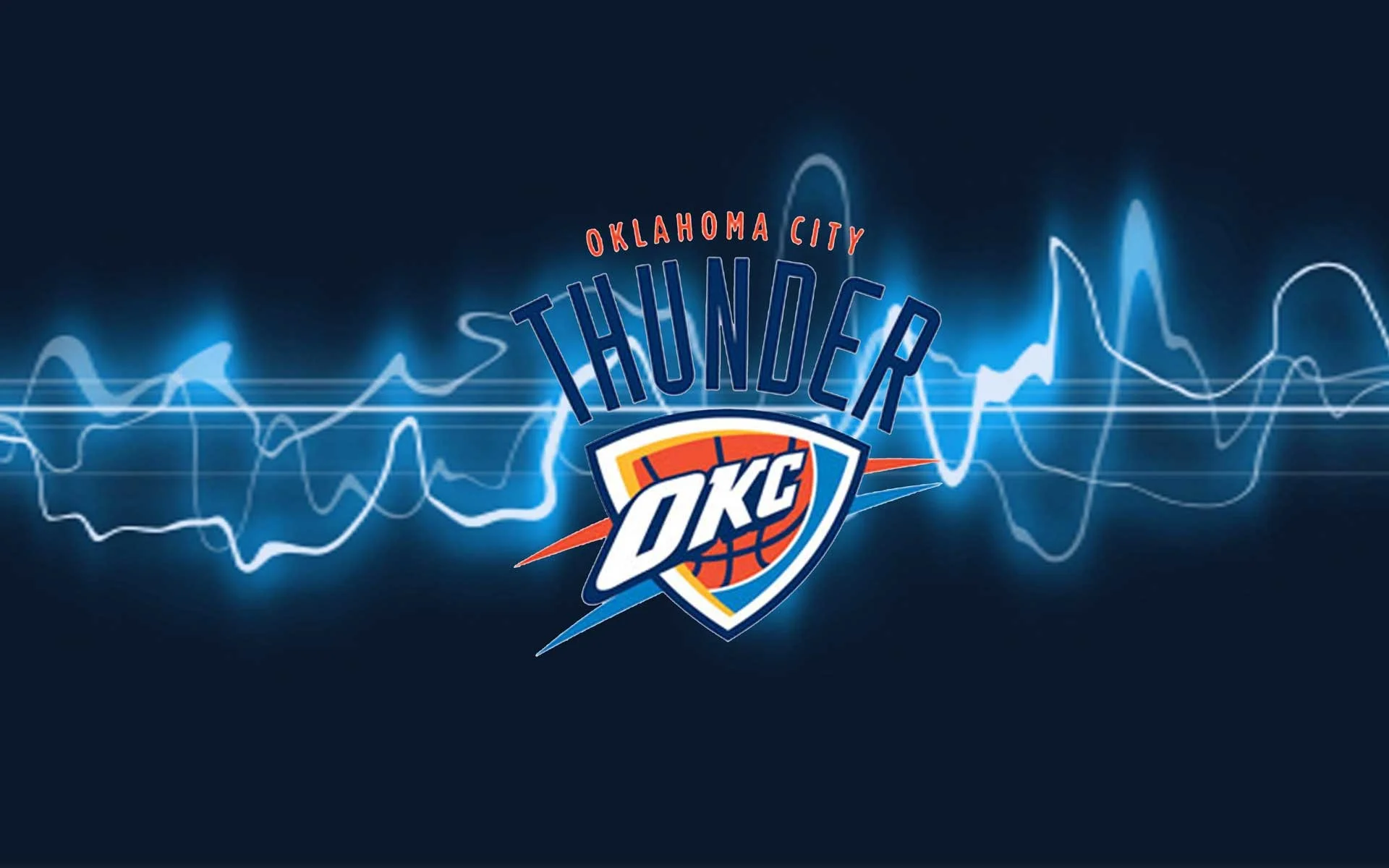 Oklahoma City Thunder Is With A Team Logo Wallpaper On Your