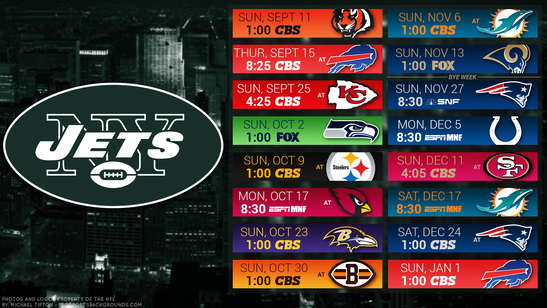 New york jets 2016 schedule wallpaper logo pc desktop computer nfl