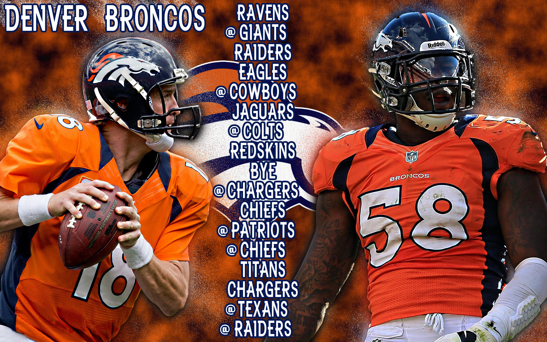 Denver Broncos Schedule wallpaper by Dorian26r 1