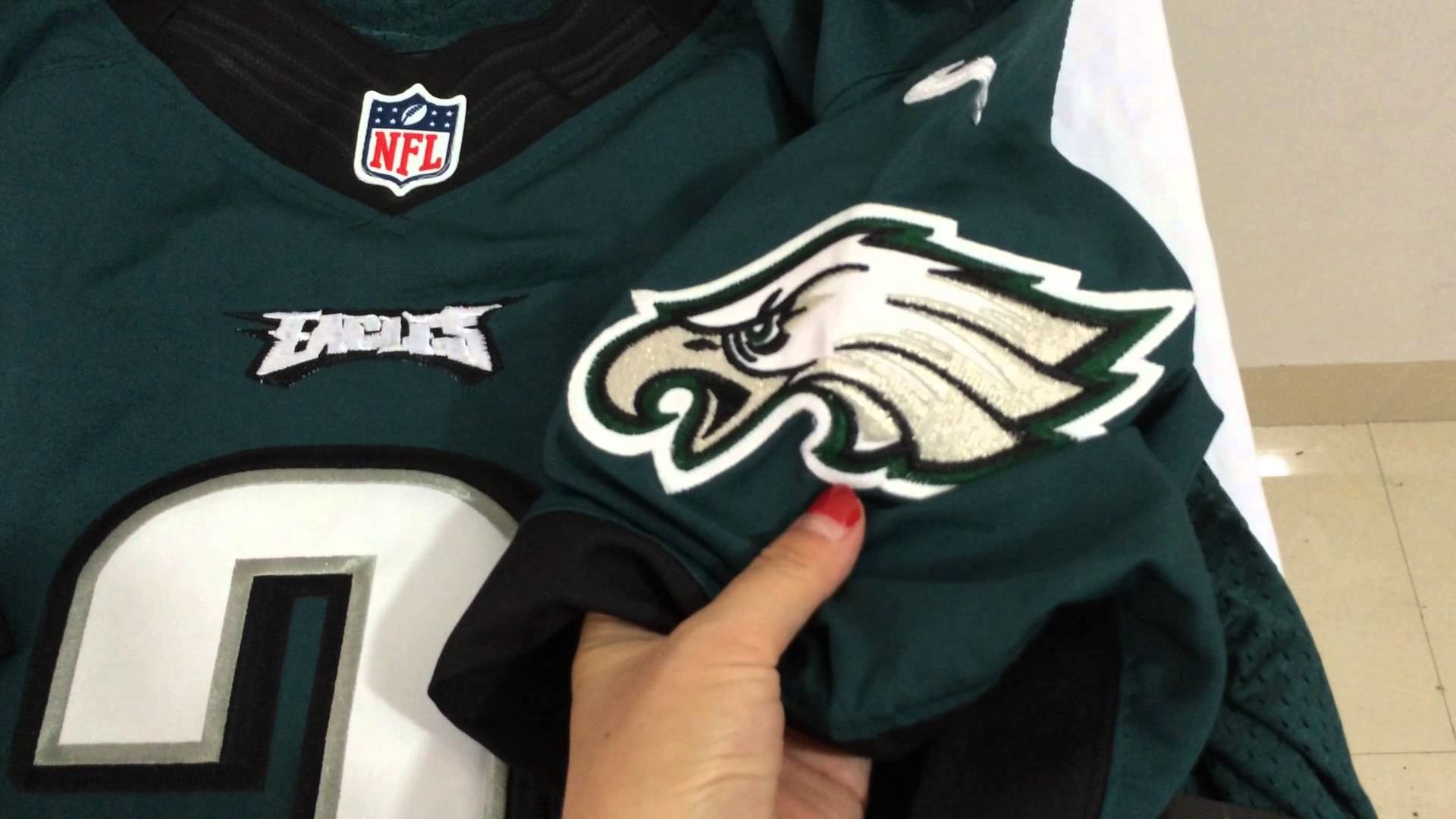 Tanner Ney's Review:Philadelphia Eagles #3 Mark Sanchez green jersey size  40!!! – YouTube