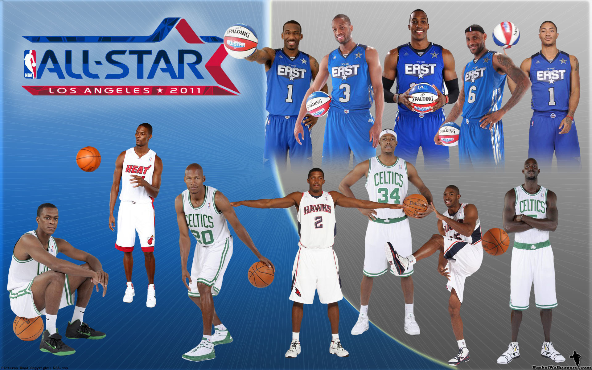 NBA All-Star 2011 Eastern Conference Team Widescreen Wallpaper