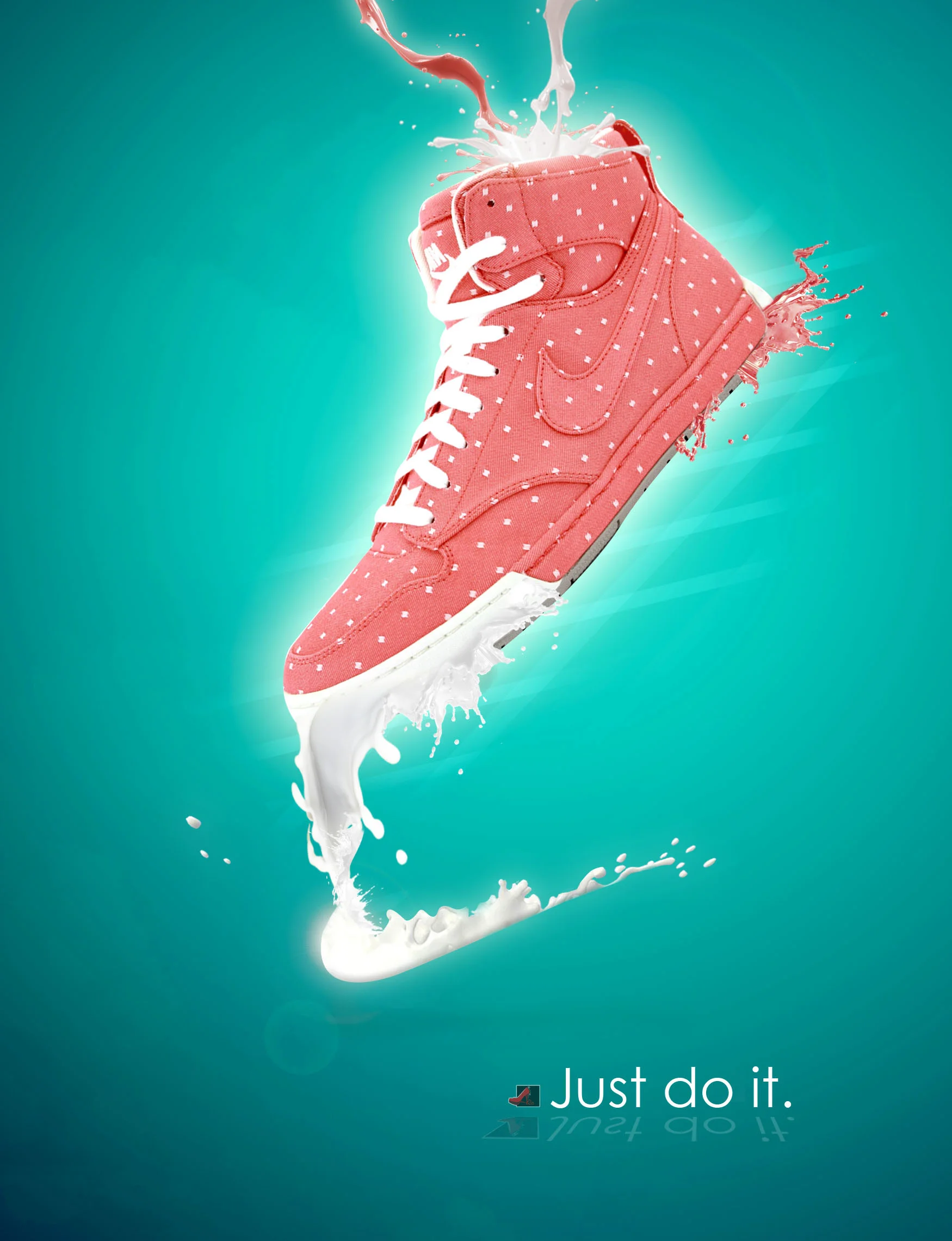 Nike women shoe poster design
