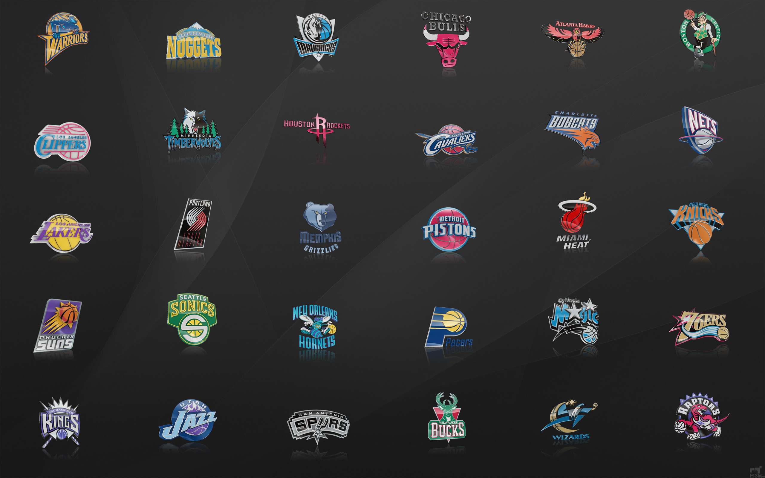 NBA Team Logos Wallpaper by nbafan on DeviantArt