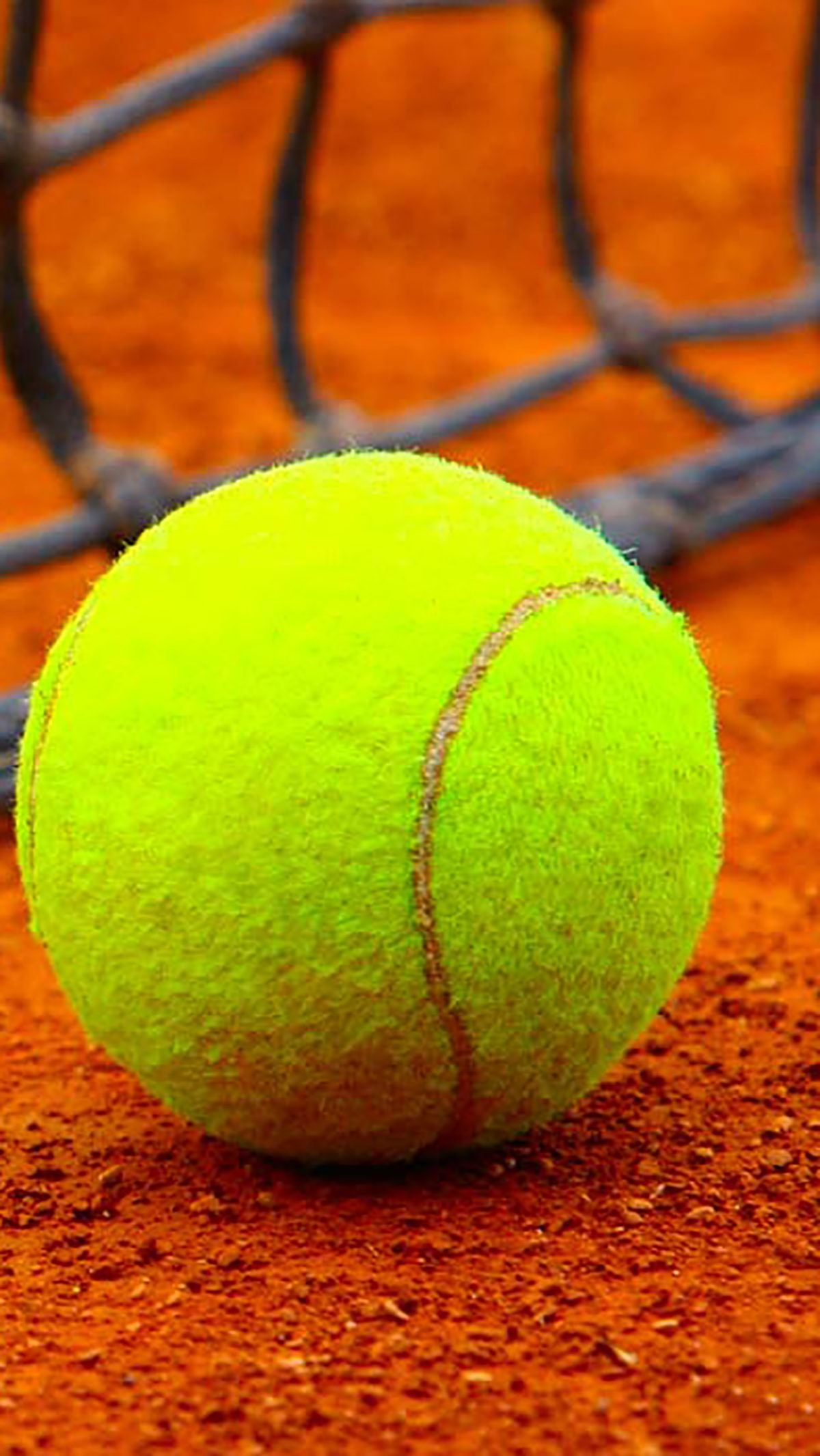Tennis Ball On The Ground 3wallpapers Iphone Parallax