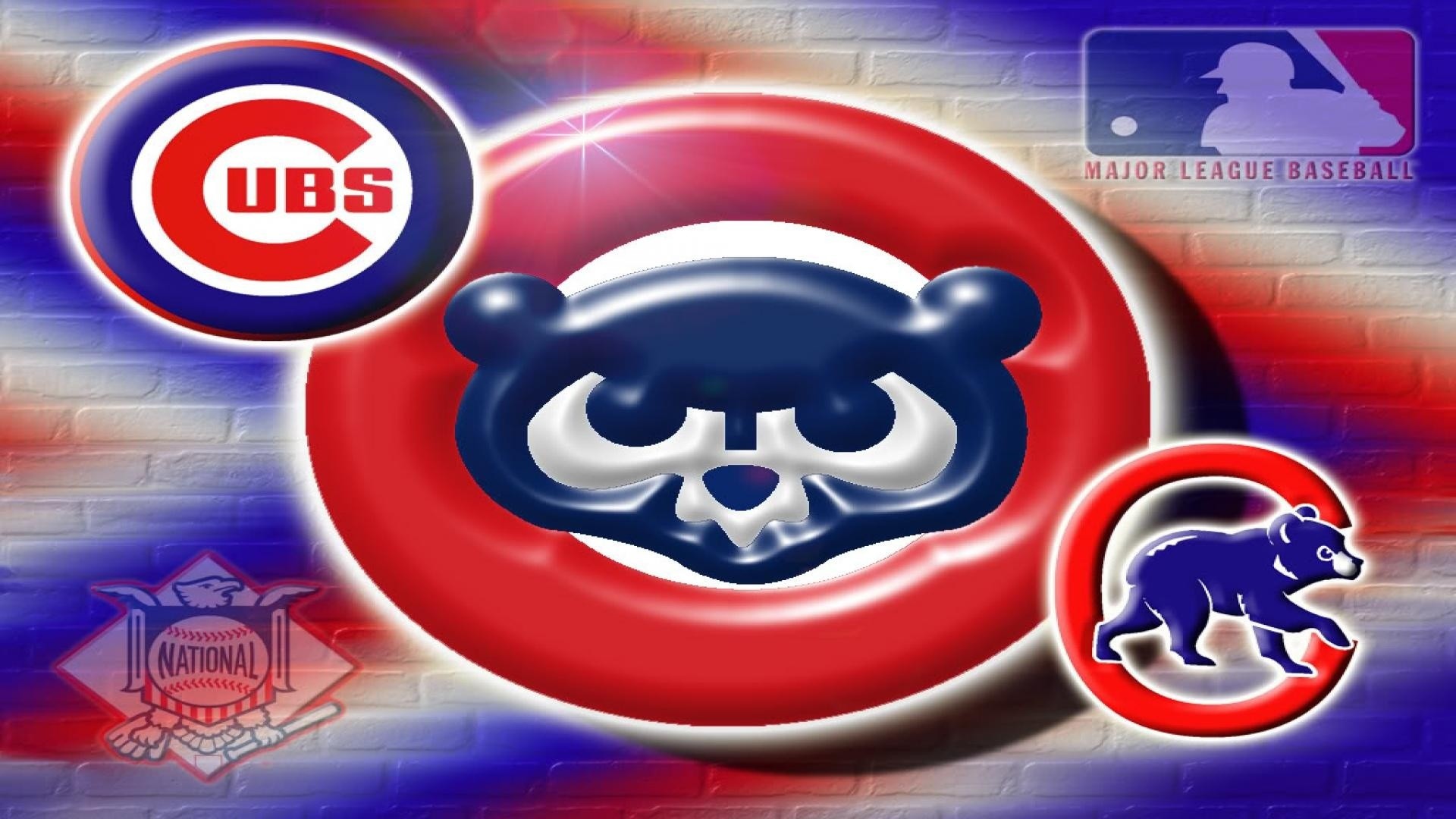 Mlb, Sports, Chicago Cubs, Chicago Cubs Art Logo, Baseball