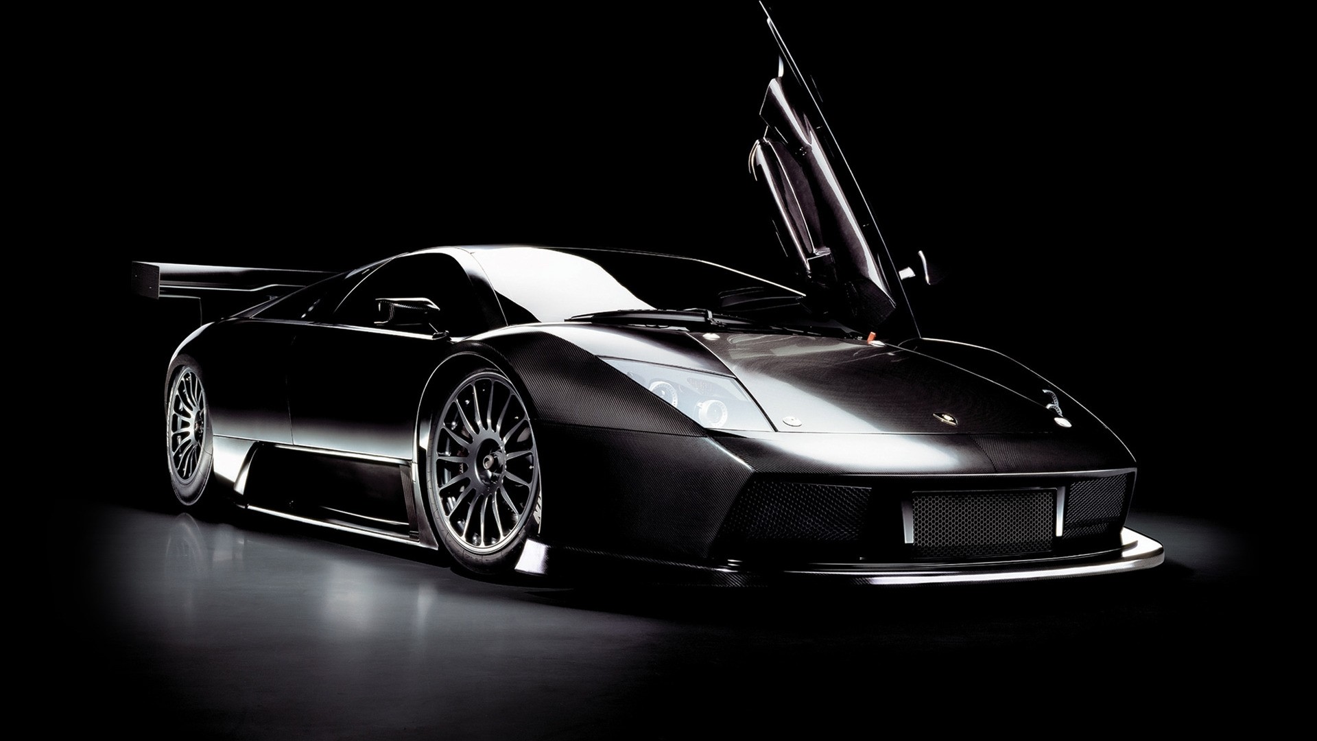 Wallpaper black, car, lamborghini, murcielago