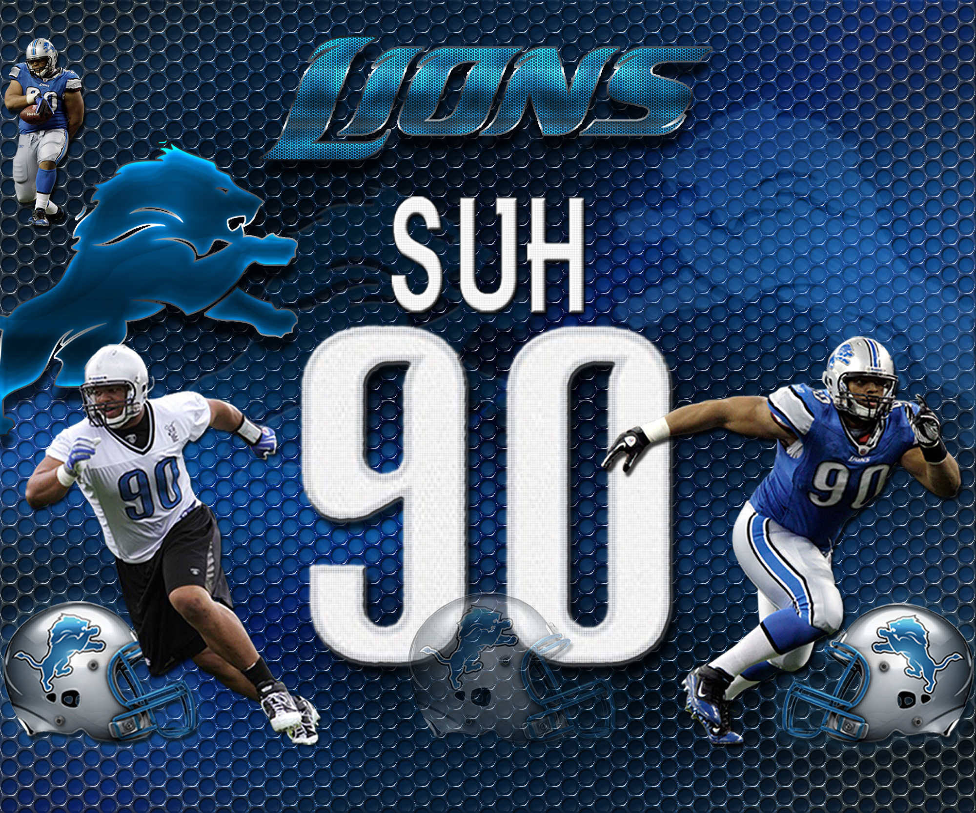 Ndamukong Suh Detroit Lions Heavy Metal Wallpaper