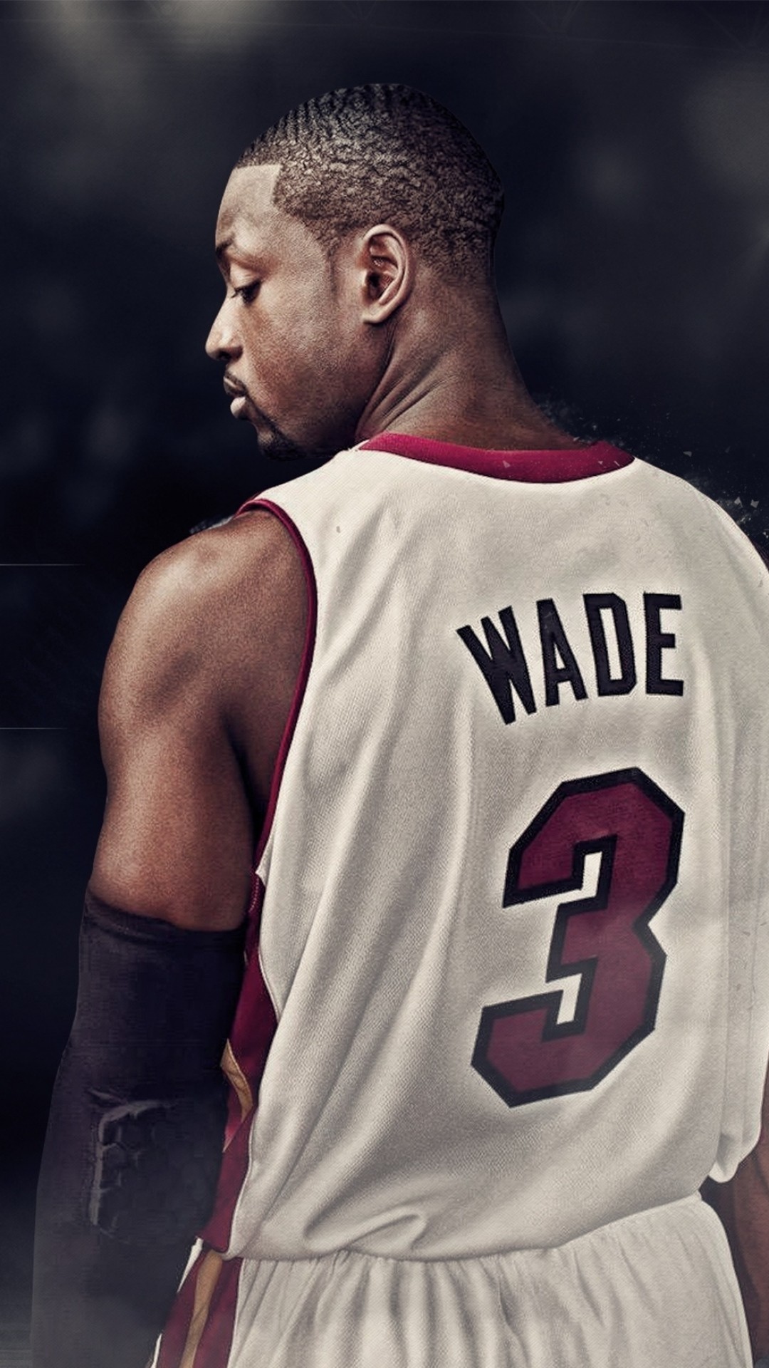 Wallpaper dwyane wade, basketball player, miami heat, 3, nba