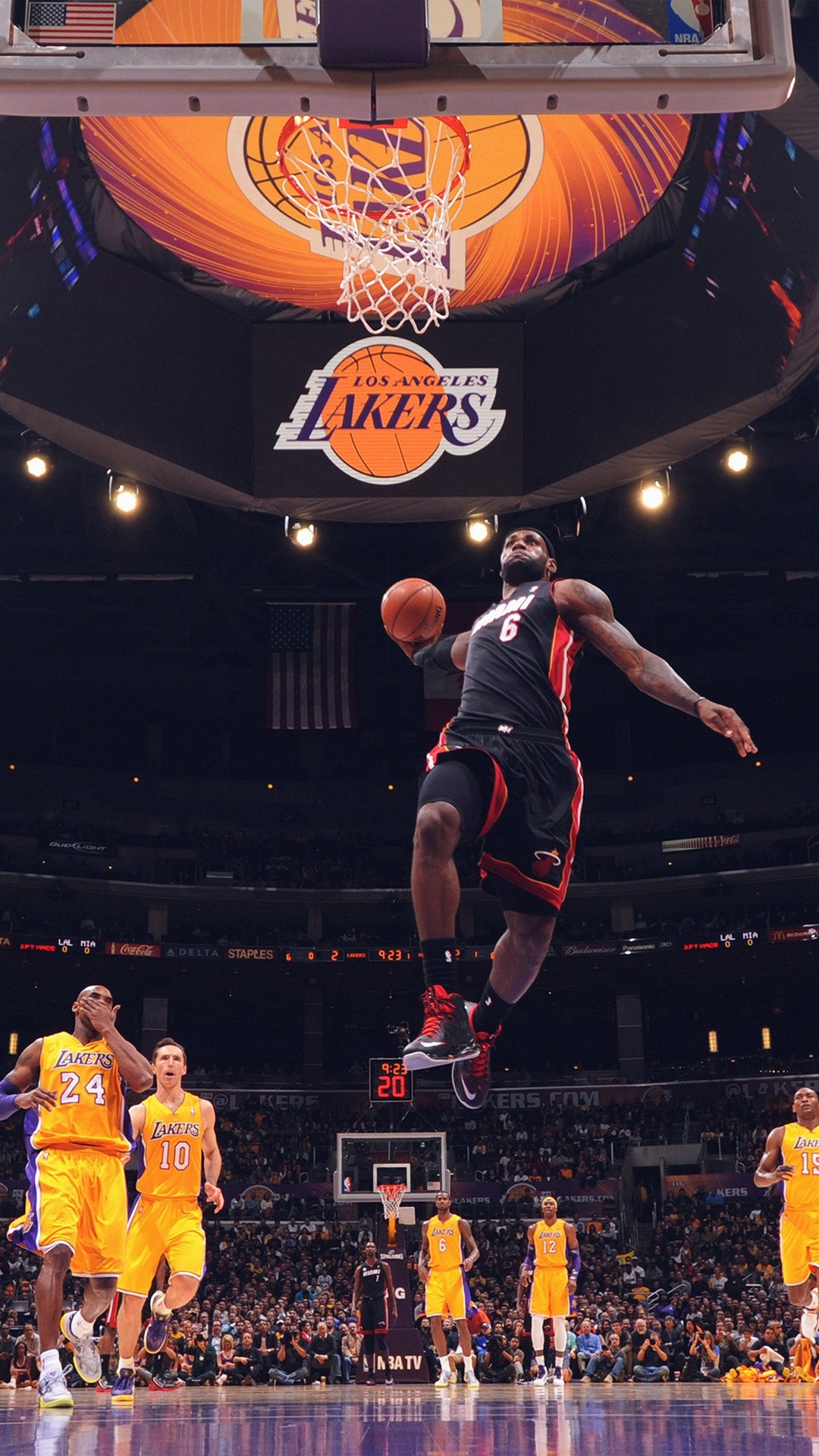 Miami Heat v Los Angeles Lakers – Mobile Wallpapers
