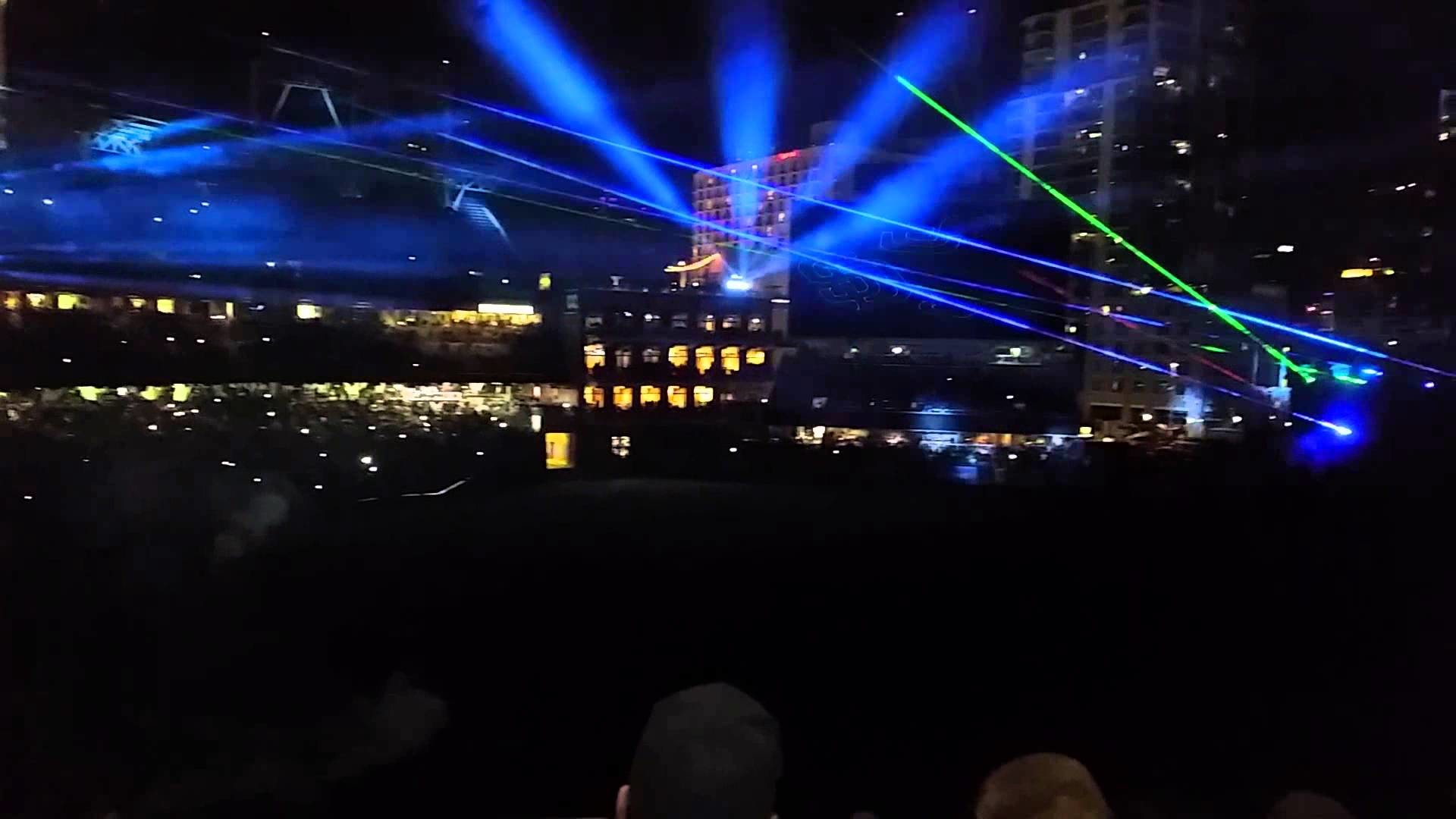 San Diego Padres Laser Show 04 / 11 / 15