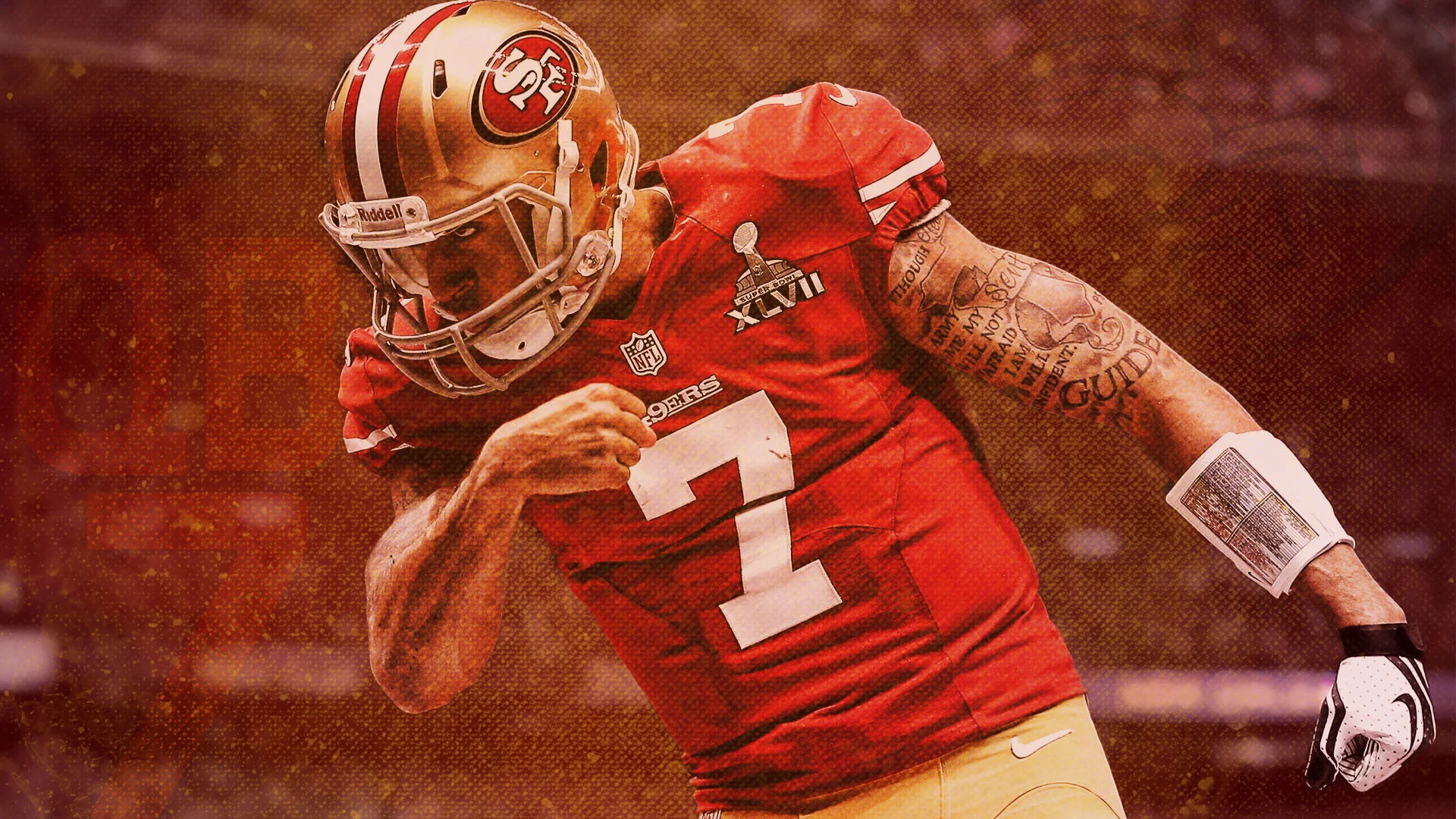 Hey / r / 49ers I made you guys a Colin Kaepernick wallpaper. I hope you guys enjoy Best of luck this season from a Pats fan