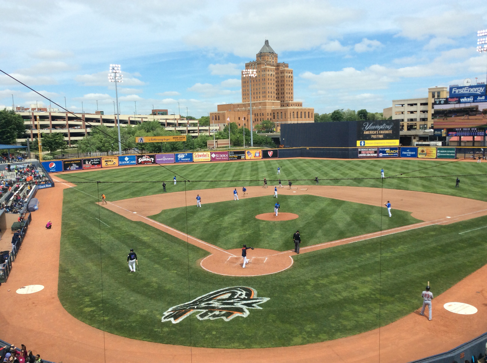 Minor league baseball Canal Park, Akron, OH Home of the Akron Rubber Ducks, AA affiliate of