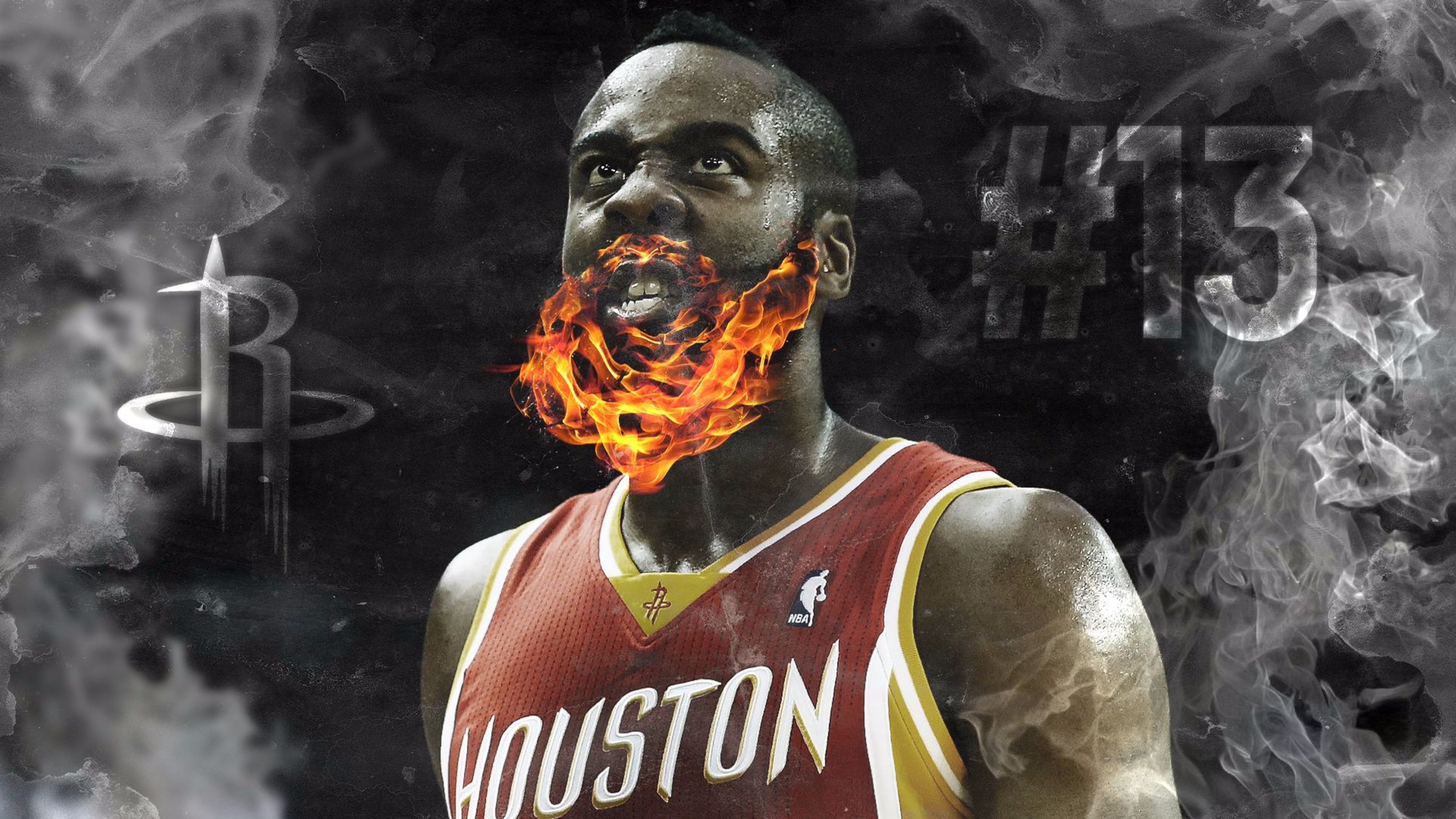 Wallpaper.wiki On Fire 4K James Harden Wallpapers