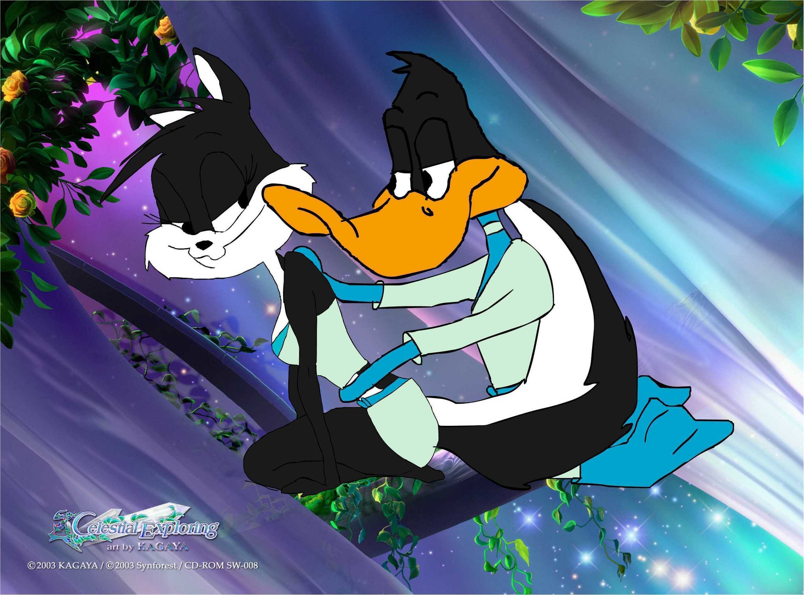 duck dodgers background