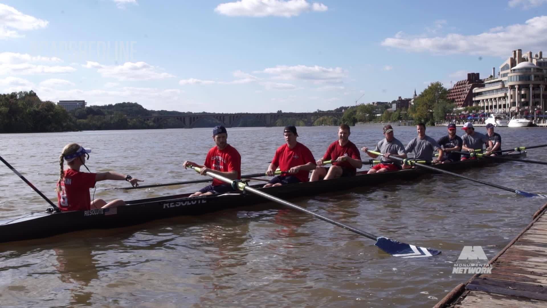 The Capitals Go Rowing On The Potomac. Washington Capitals