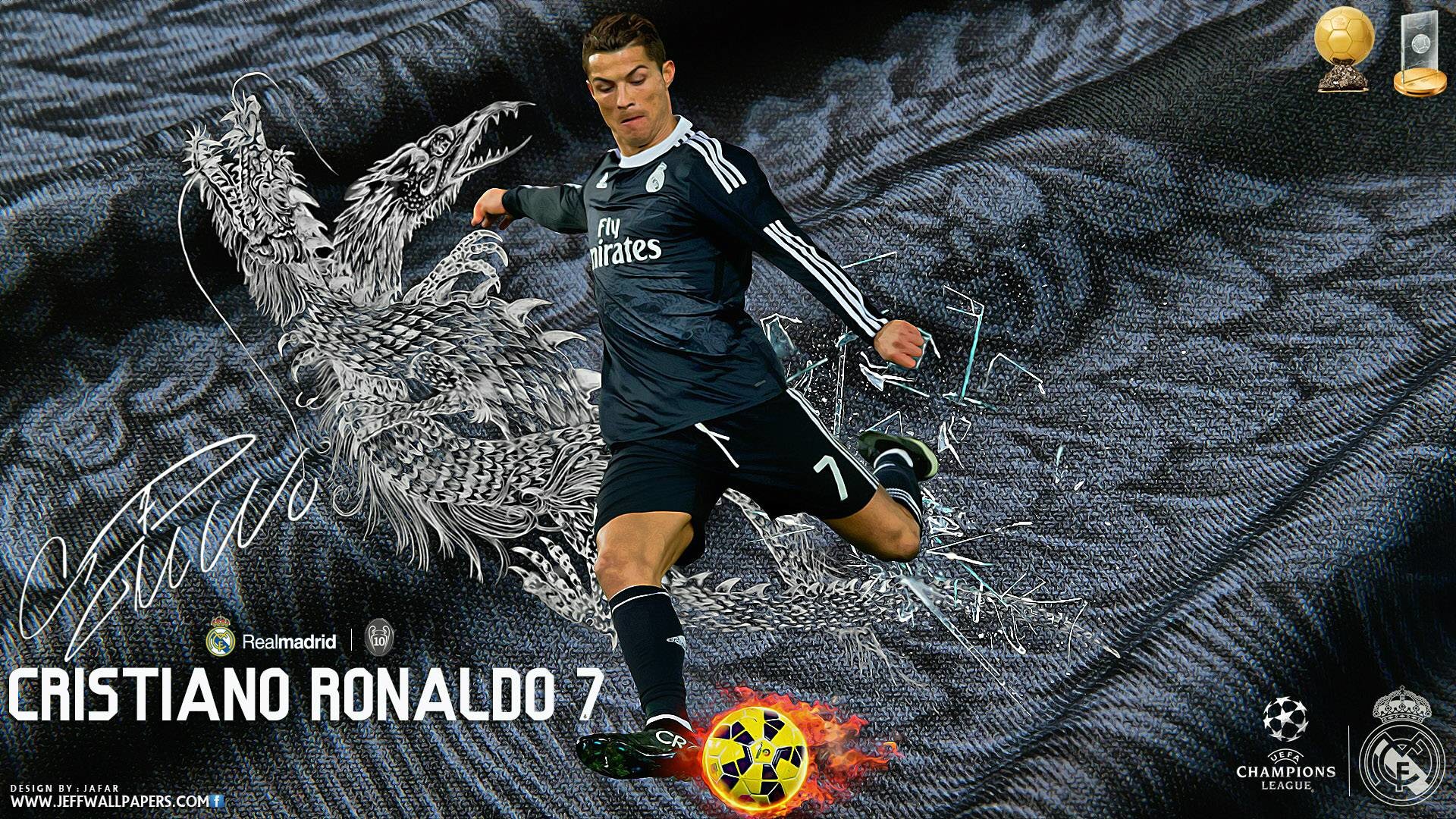 Cristiano Ronaldo 2015 Real Madrid FIFA Ballon dOr Wallpaper Wide