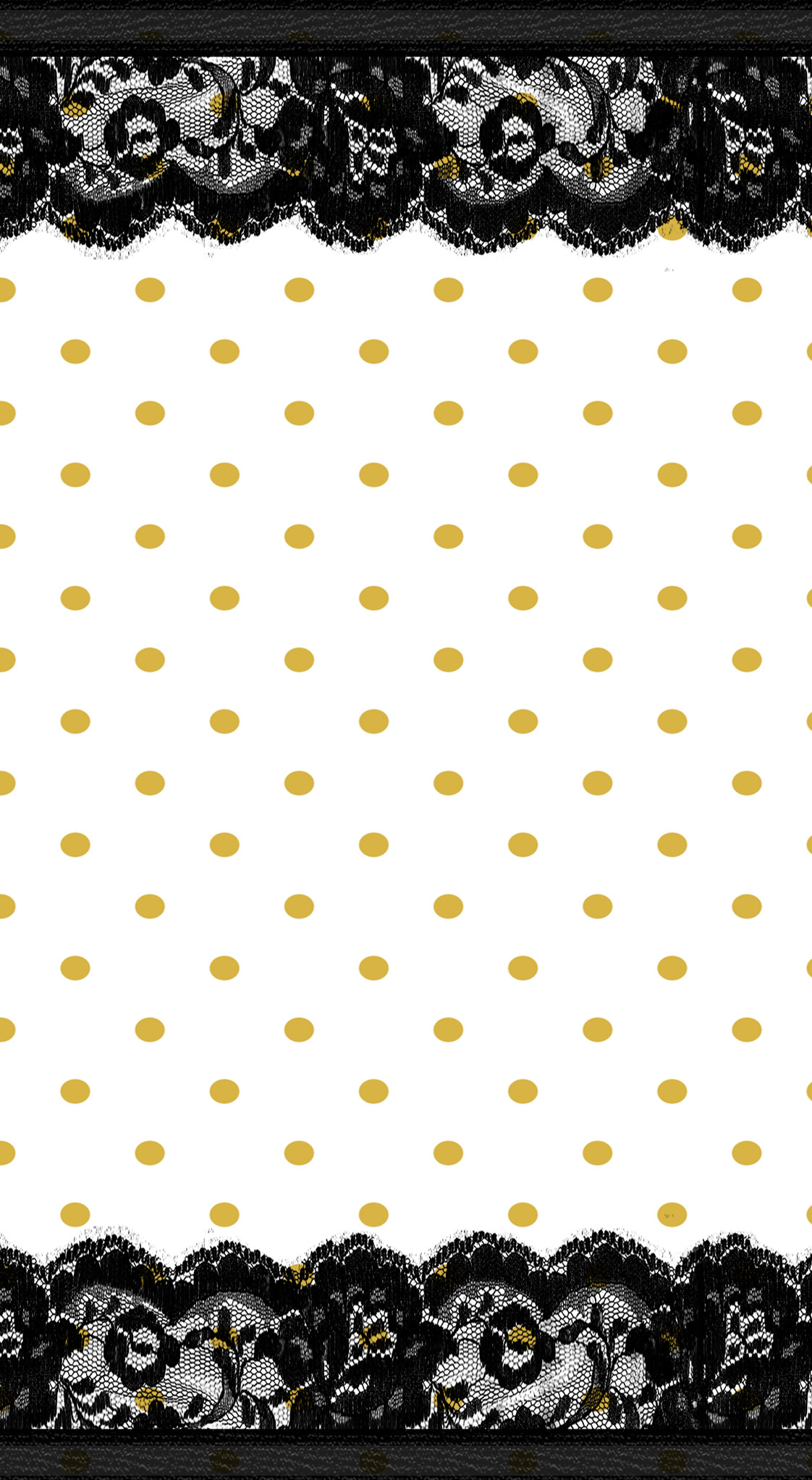 Gold, dots, lace, black, white, dividers, personal, printable