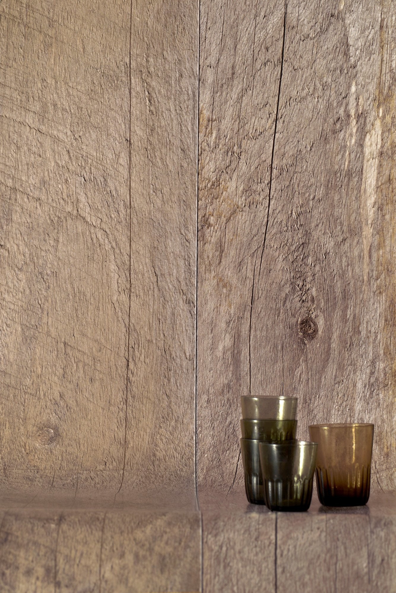 Barn Wood Natural Wallpaper