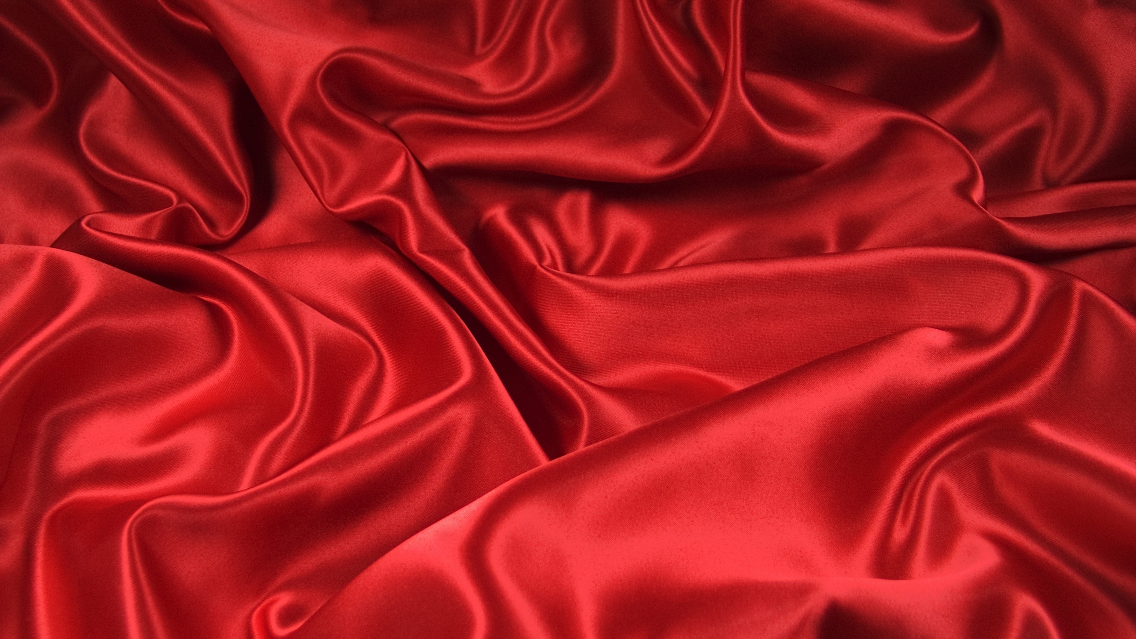 Preview wallpaper bends, fabric, folds, red 3840×2160