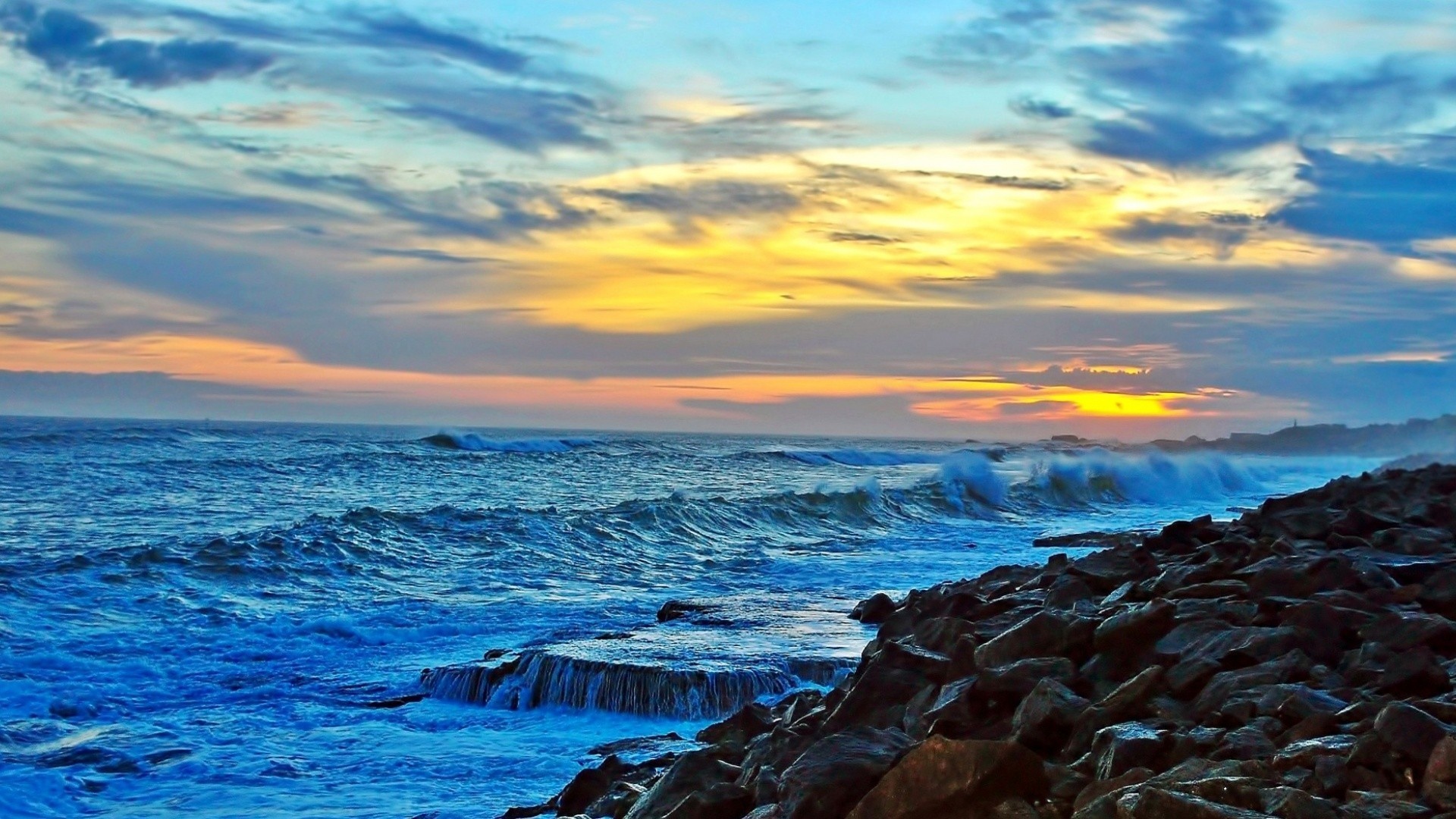 Angry Sea Rocky Coast Sunset Clouds Waves Surf Rocks Nature Paradise India Beach Iphone 6 Wallpaper Tumblr Detail