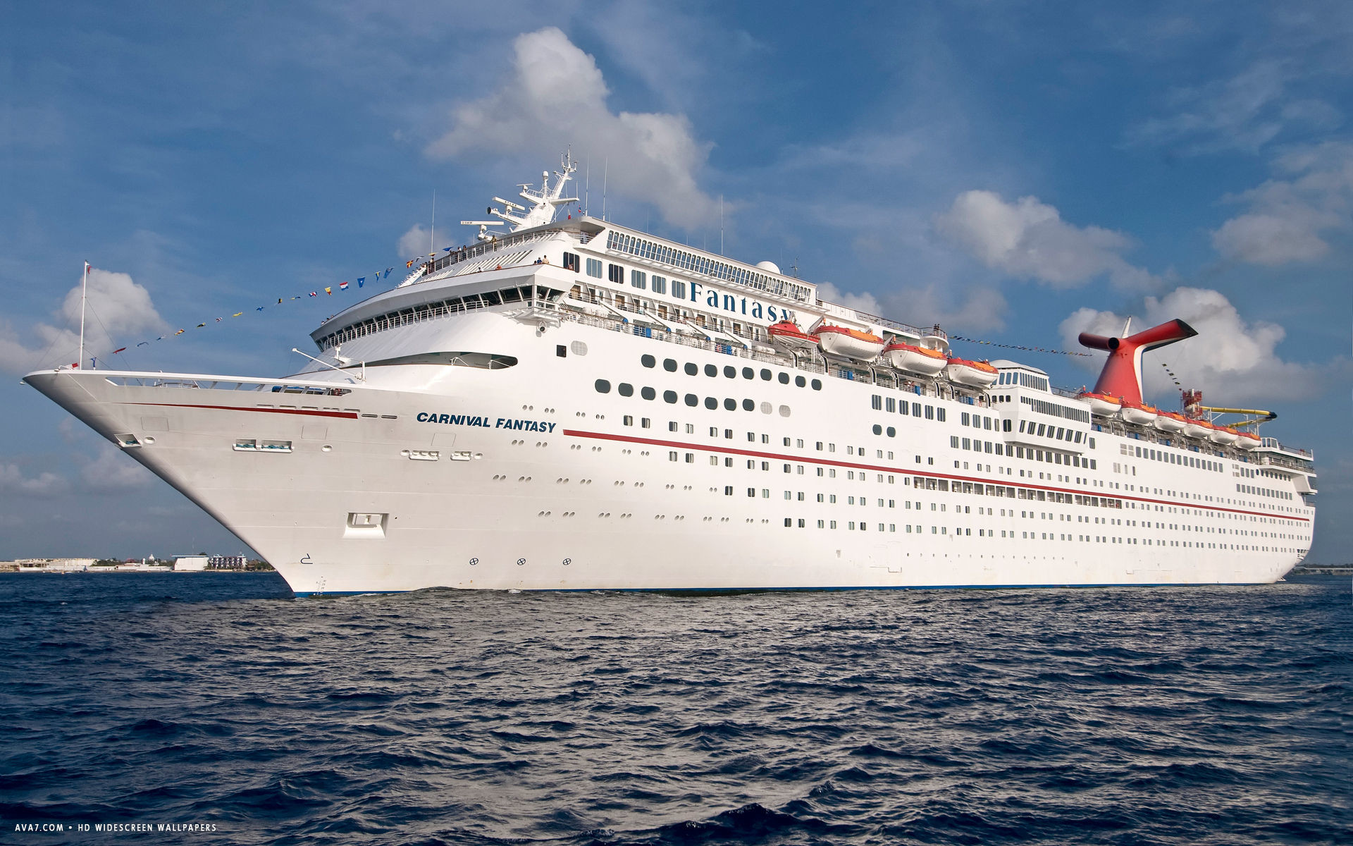 Carnival fantasy cruise ship hd widescreen wallpaper