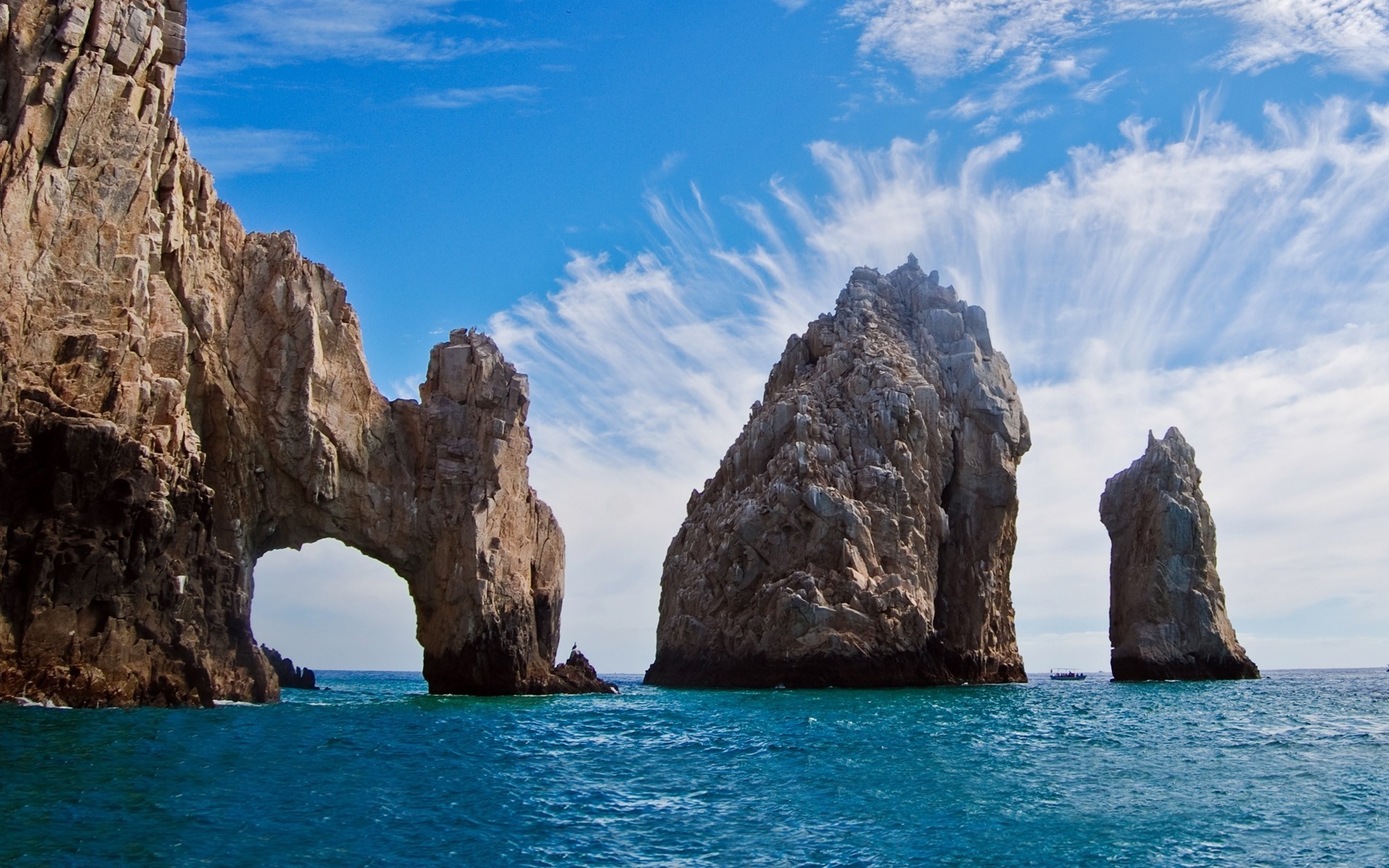 sea, Rock, Cliff, Island, Beach, Mexico, Clouds, Nature, Water, Landscape  Wallpapers HD / Desktop and Mobile Backgrounds