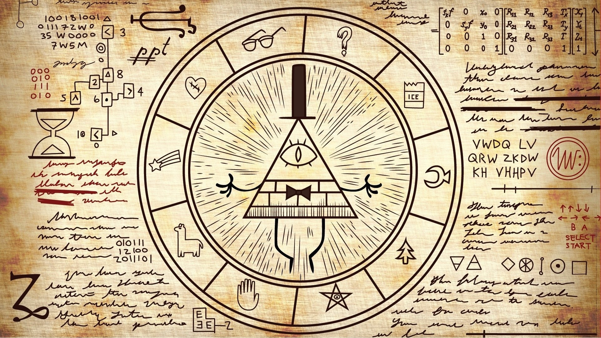 Gravity falls television secret bill cipher illuminati