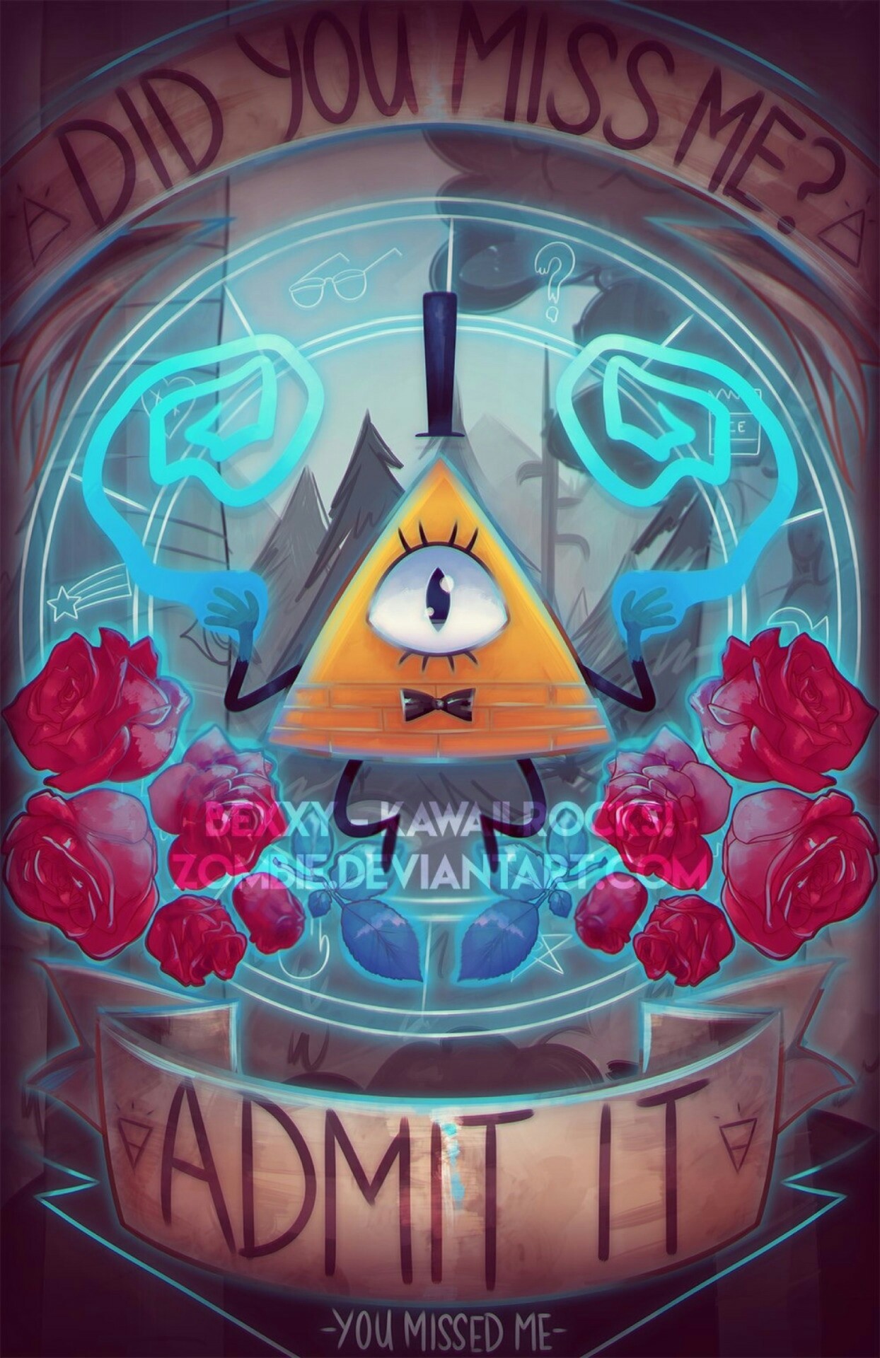You Missed Me – Bill Cipher – Gravity Falls by zombie on DeviantArt